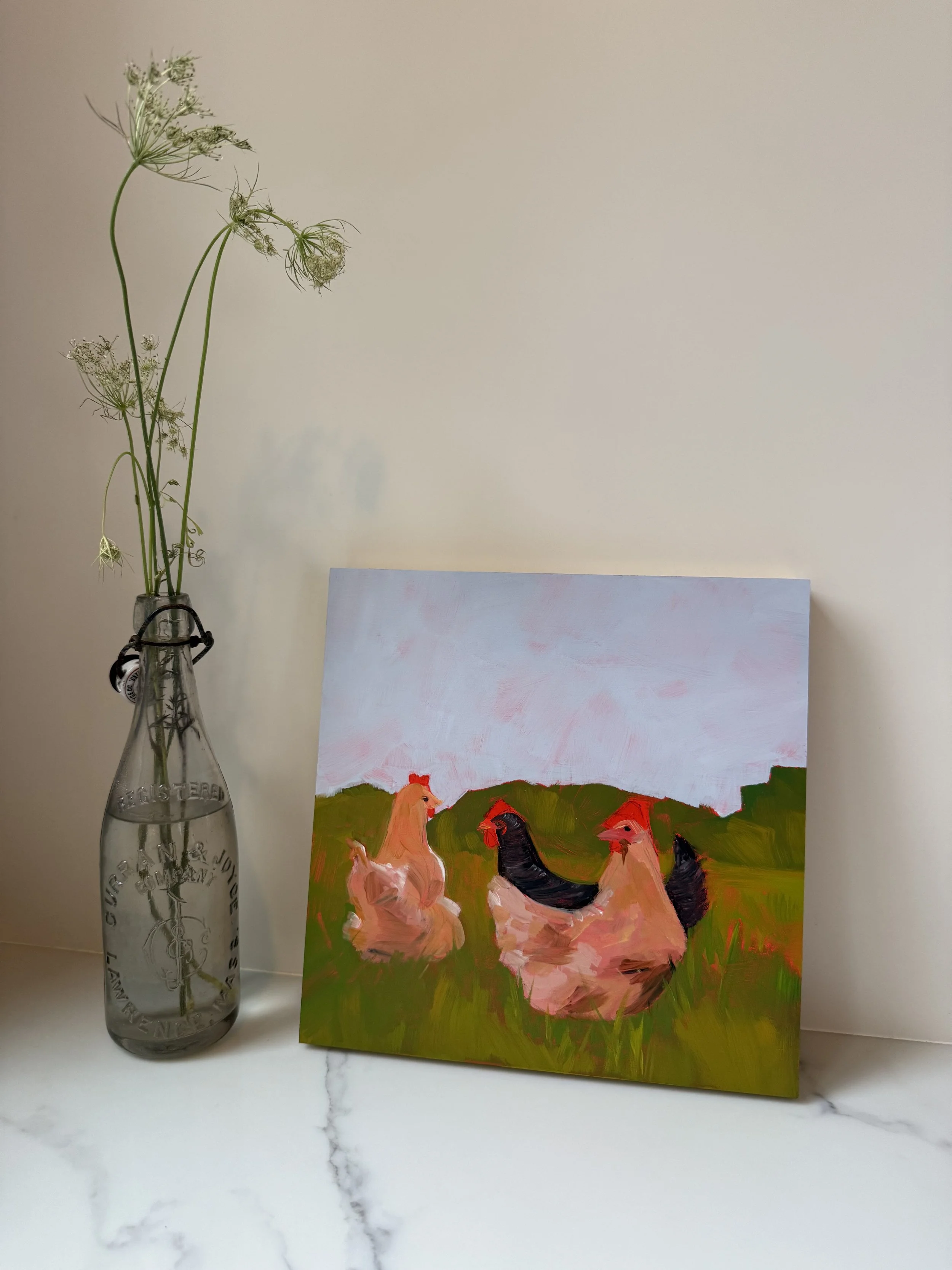 THREE | 10" x 10" | ACRYLIC ON BIRCH PANEL | SOLD
