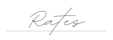 Handwritten word 'Rates' on a white background