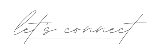 Handwritten text that says, "let's connect."