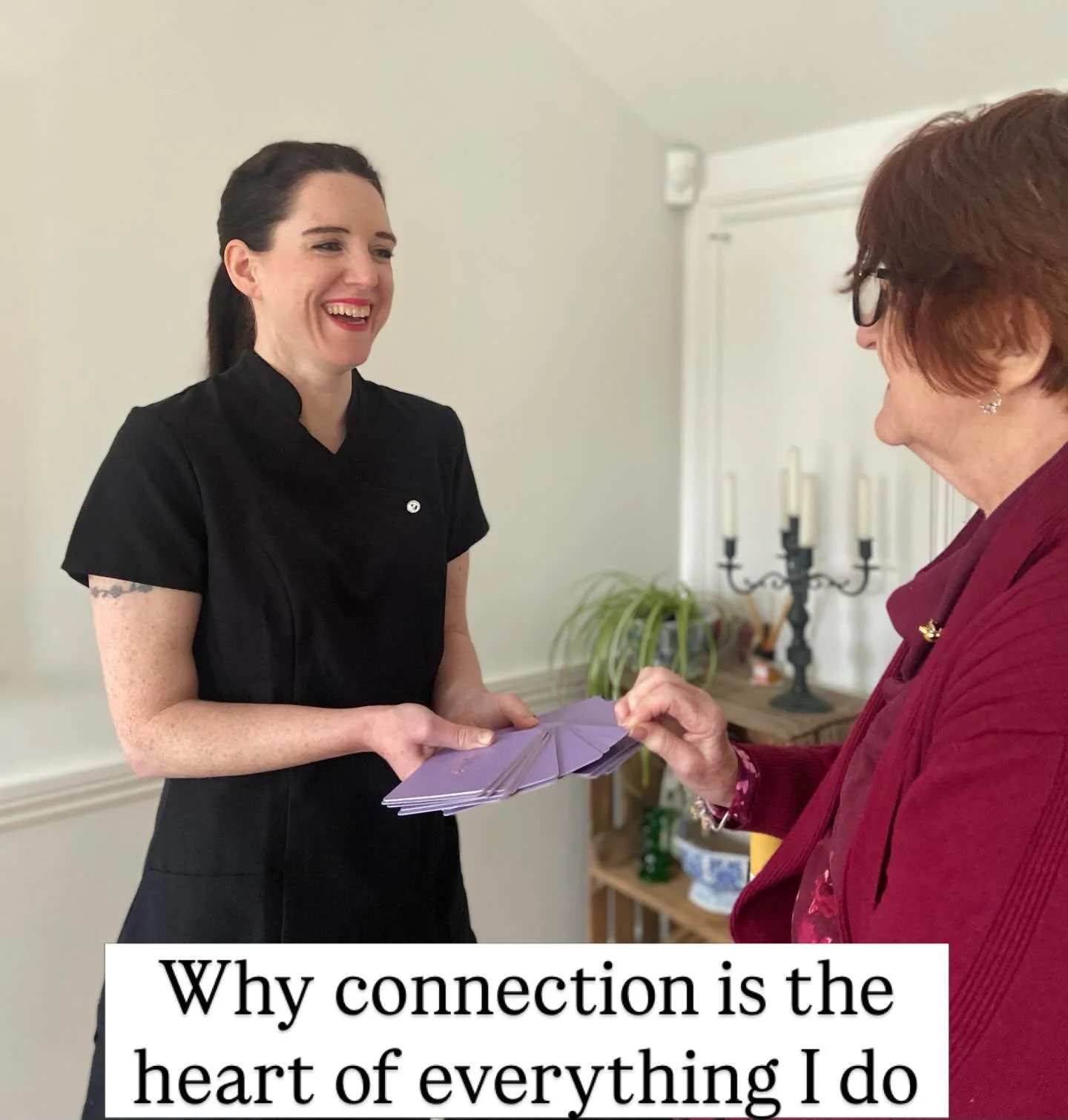 The reason I love what I do?
I love connecting with people!
I enjoy group sessions teaching Yogalates classes and delivering events , but I also love working 1:1. 
I enjoy giving you focused individual time just for you.
I want to give you a bespoke 