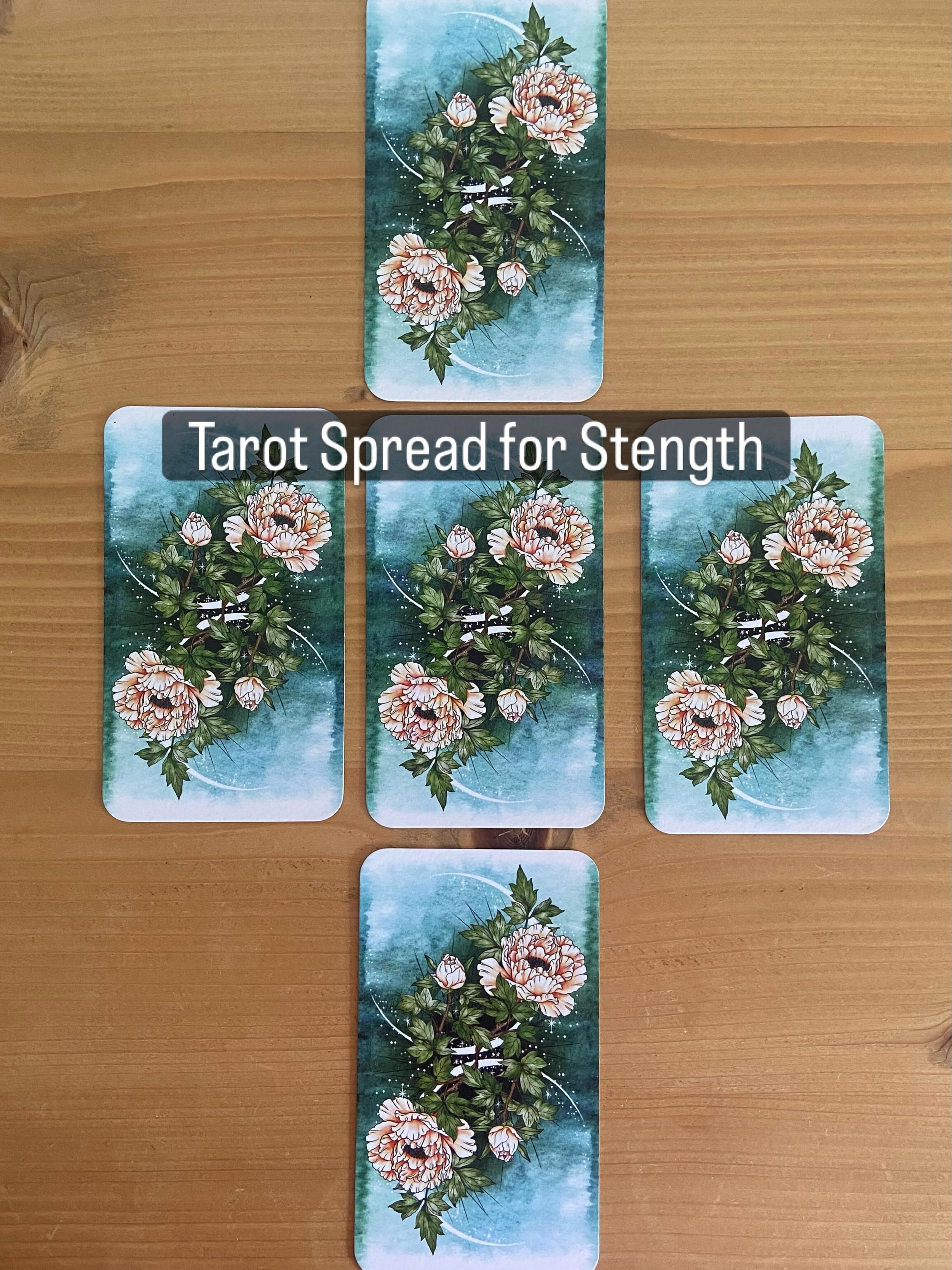 Every week I am inspired by all the people I meet coming to my Yoga classes and 1:1 sessions.
 
As I pulled the Strength card today, I wanted to make a spread to help people tap into their inner courage.

The Tarot is an amazing therapeutic tool to h