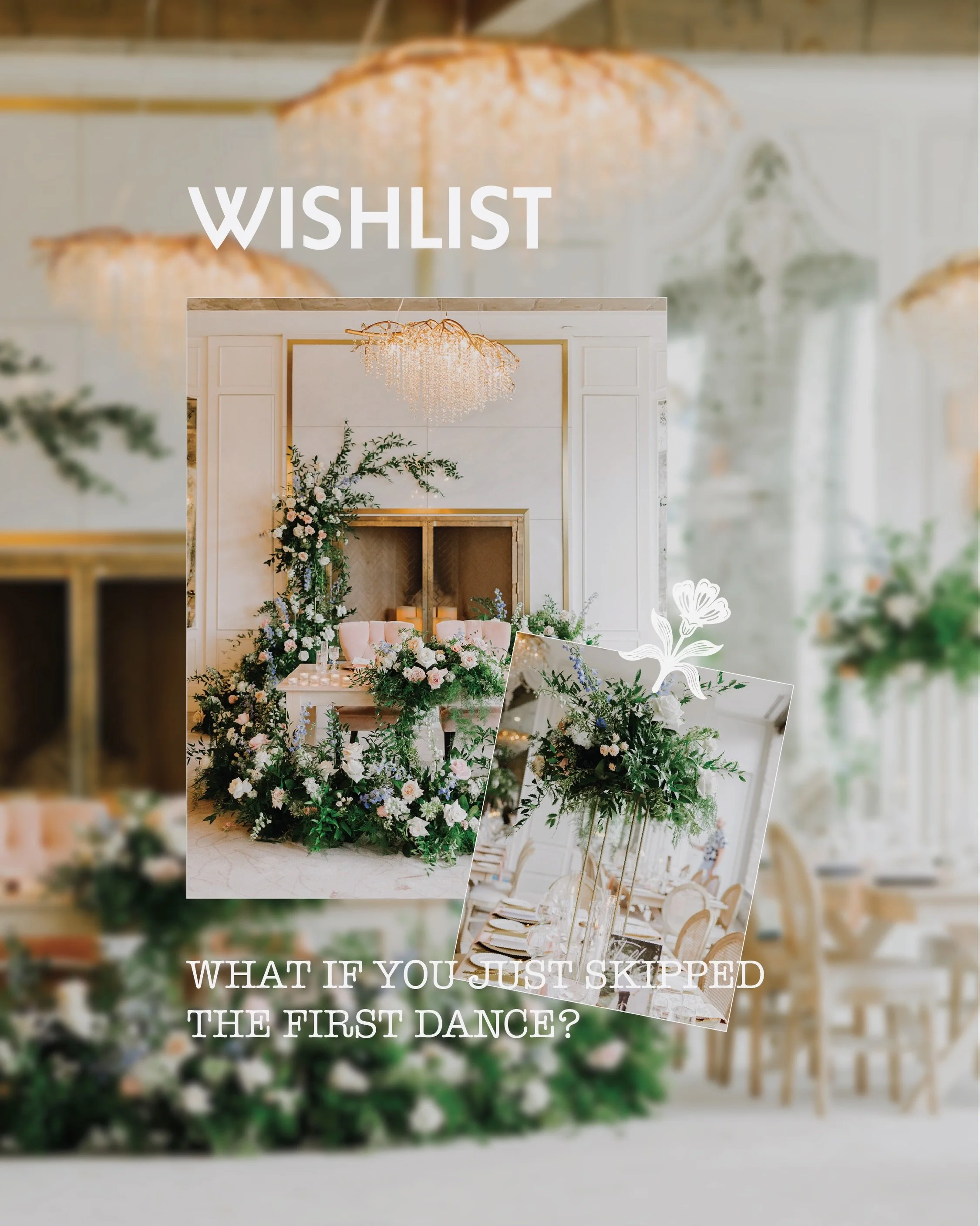 We&rsquo;re back with another Wishlist, aka your permission to slip to ditch the expectations and plan the wedding you actually want! 

This time we&rsquo;re talking First Dances! 

While many love a first dance (and we love that), some don&rsquo;t l