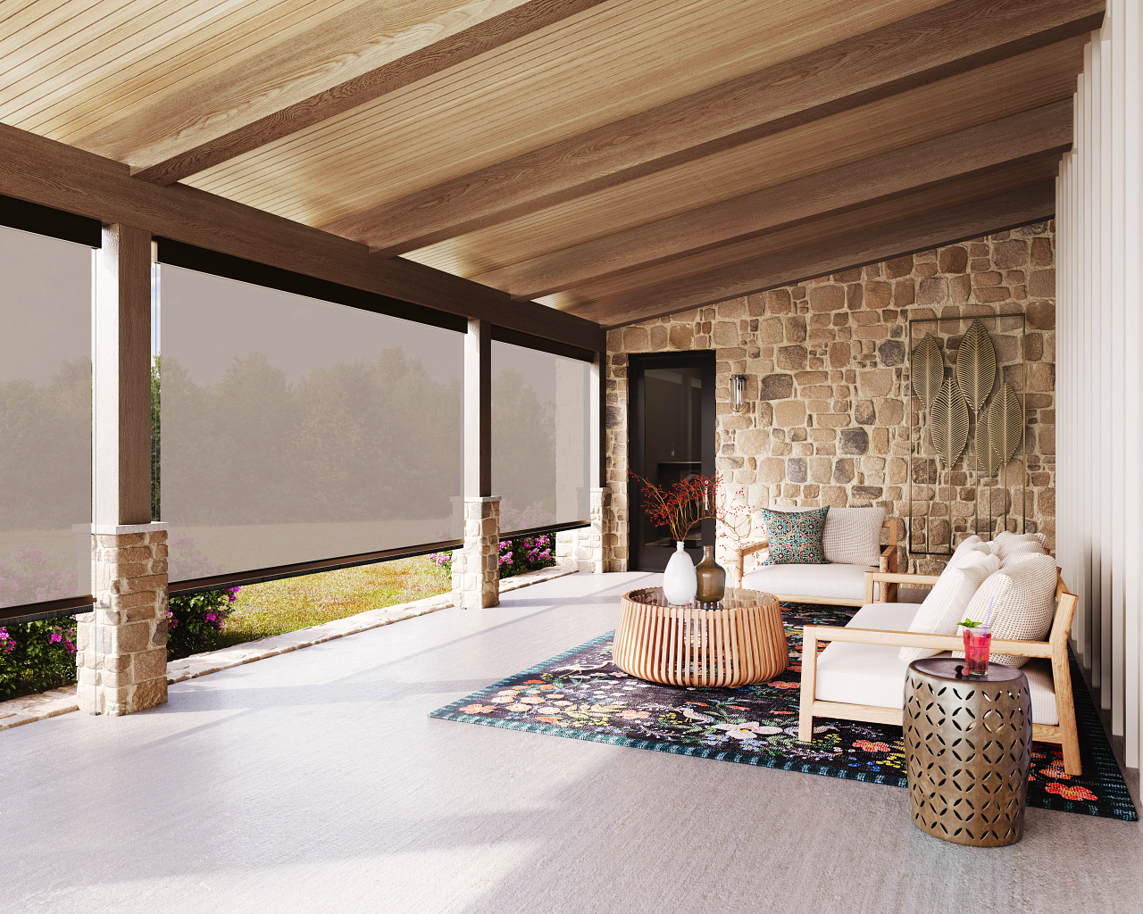 SunSetter_CableGuided_Inside-Out_BronzeFrame-SergeFerrari-VeoZip_5P_Tundra_HalfOpen_0723.png