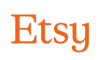 Etsy logo in orange.
