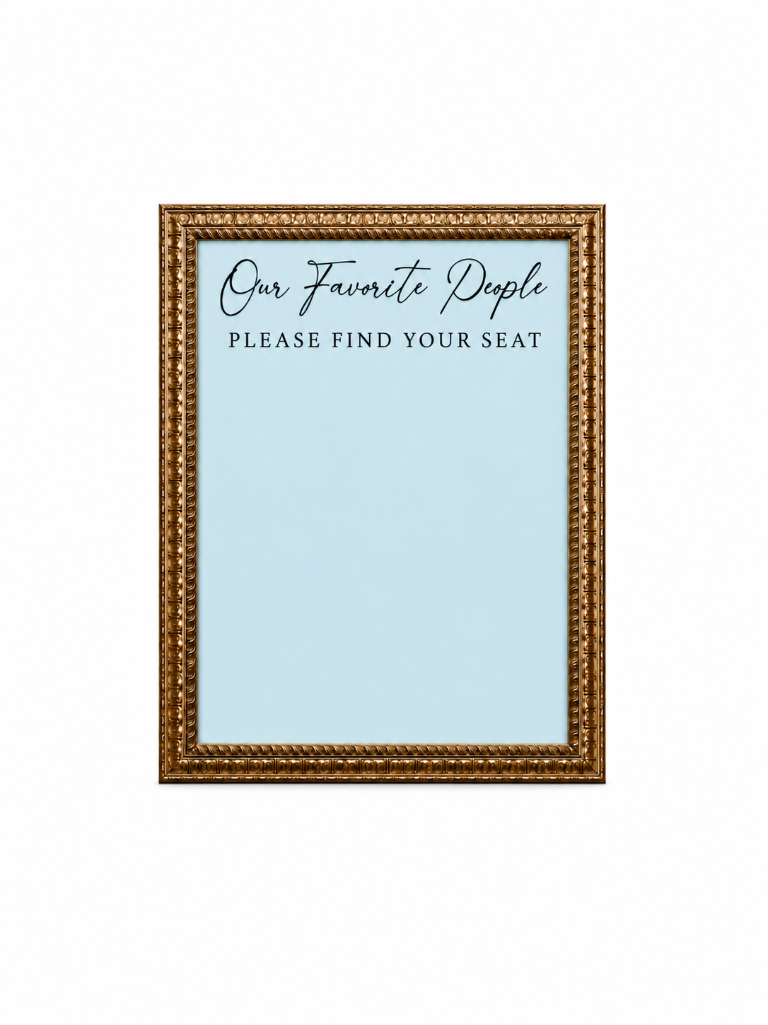 Vintage Blue Seating Chart