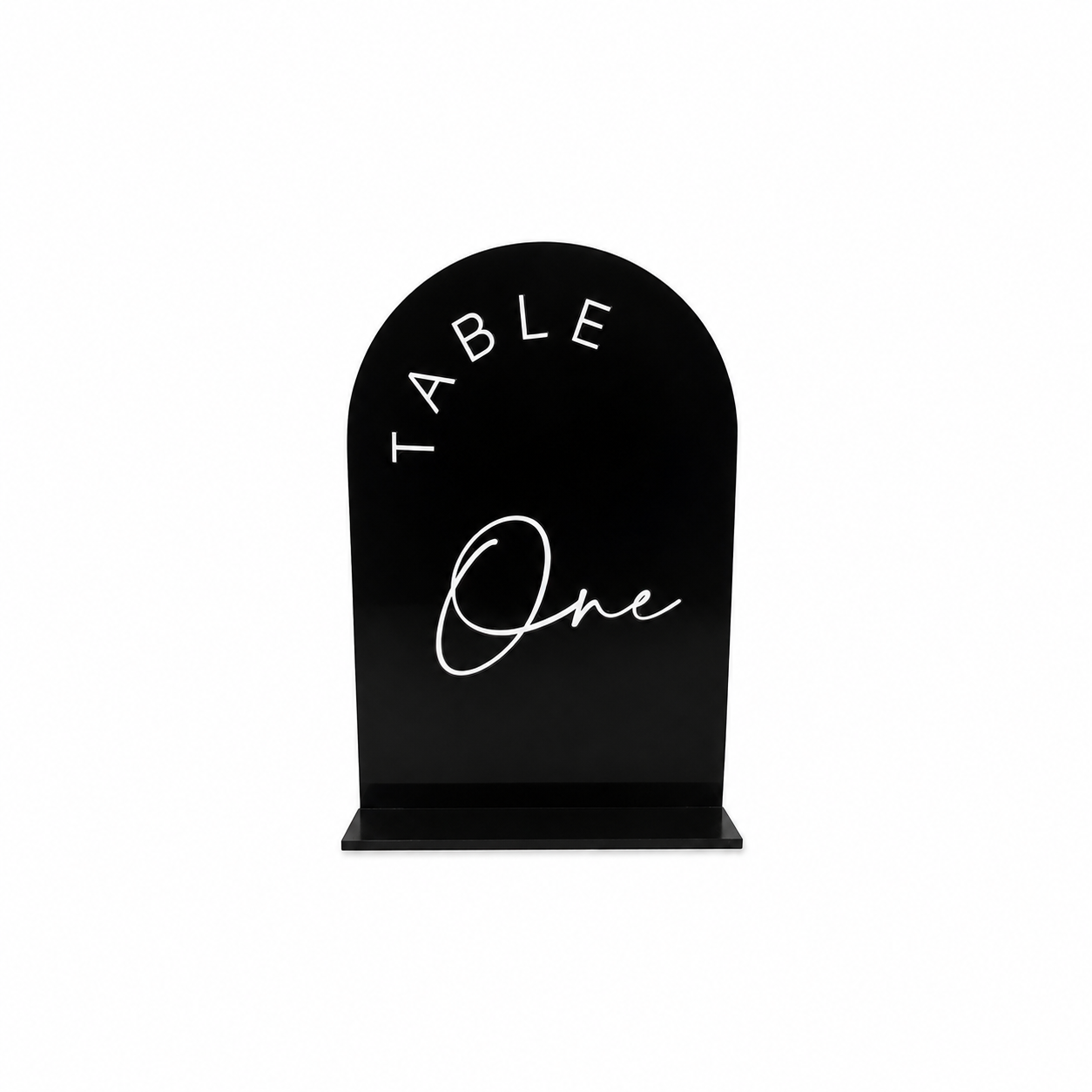 Black Arch Table Numbers 1-30