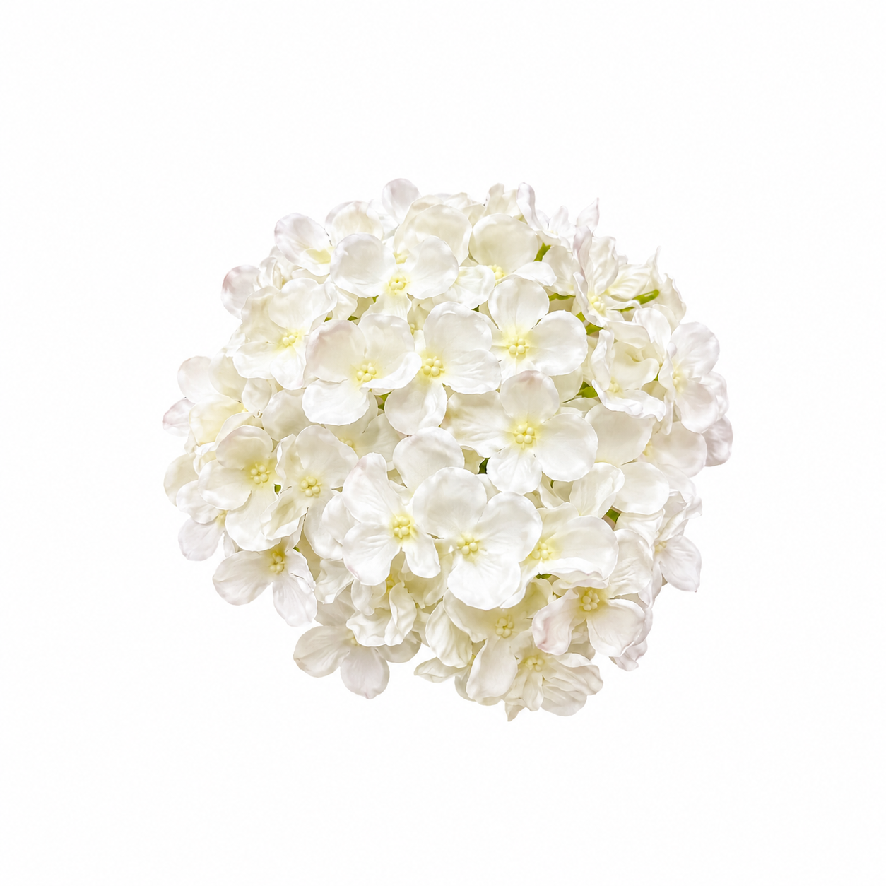 Faux White Hydrangea Artificial Flowers