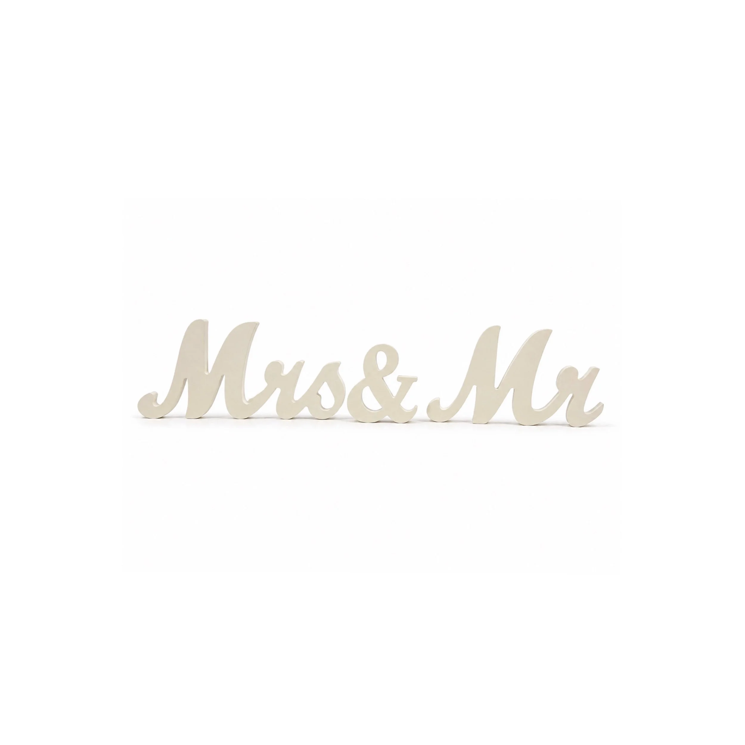 Classic White Mr & Mrs Signage