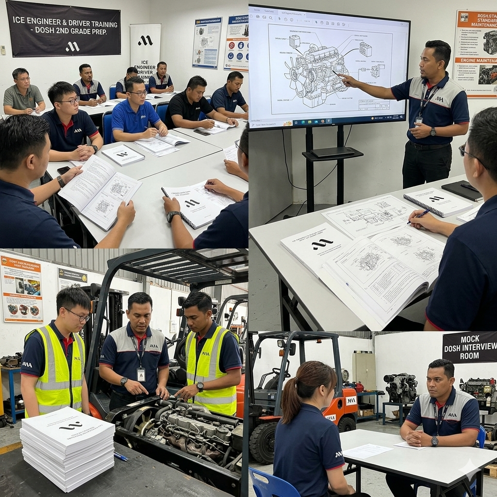 4 days program on internal combustion engine driver & engineer for dosh examination (2nd grade)