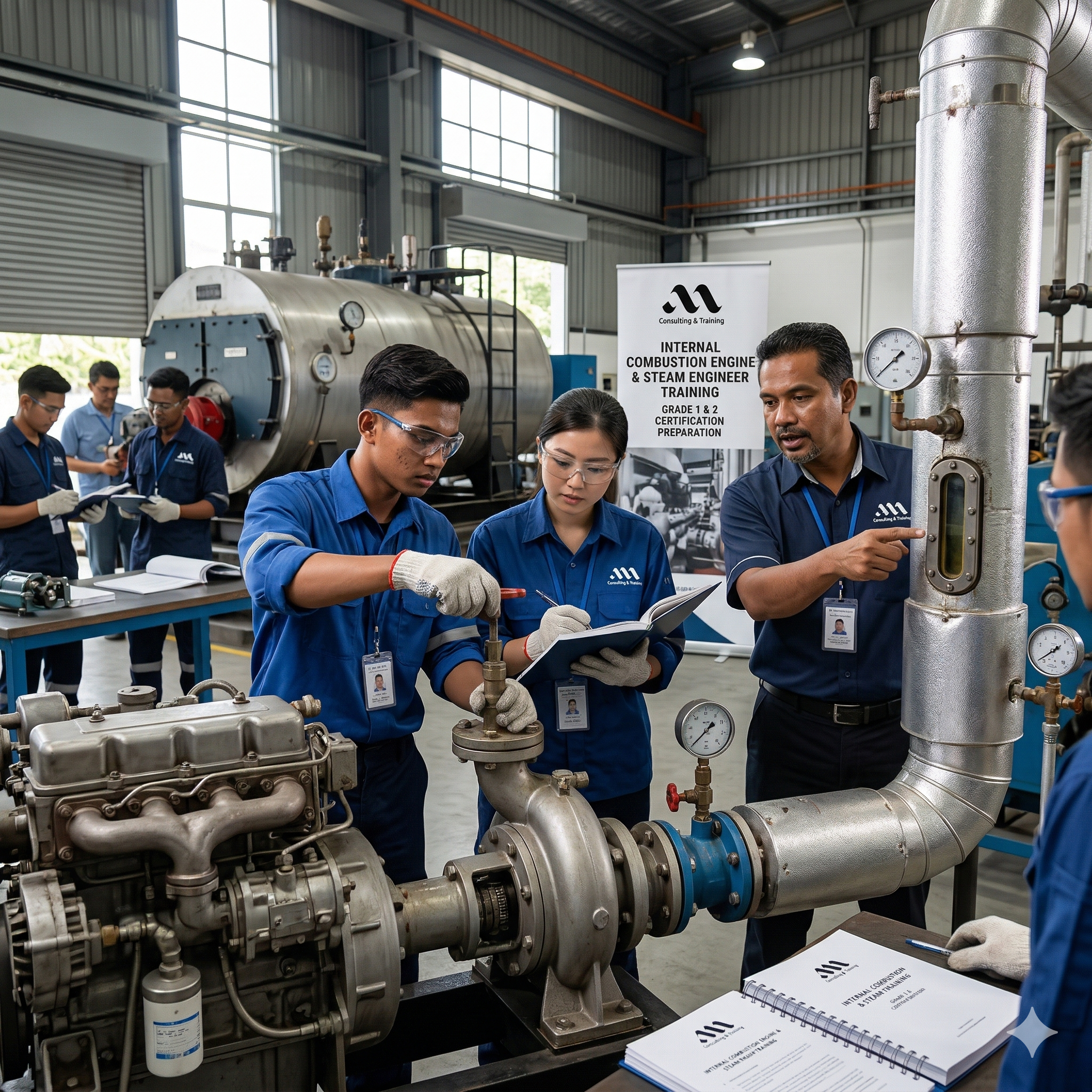 2 days program on internal combustion engine and steam engineer grade 1 & 2