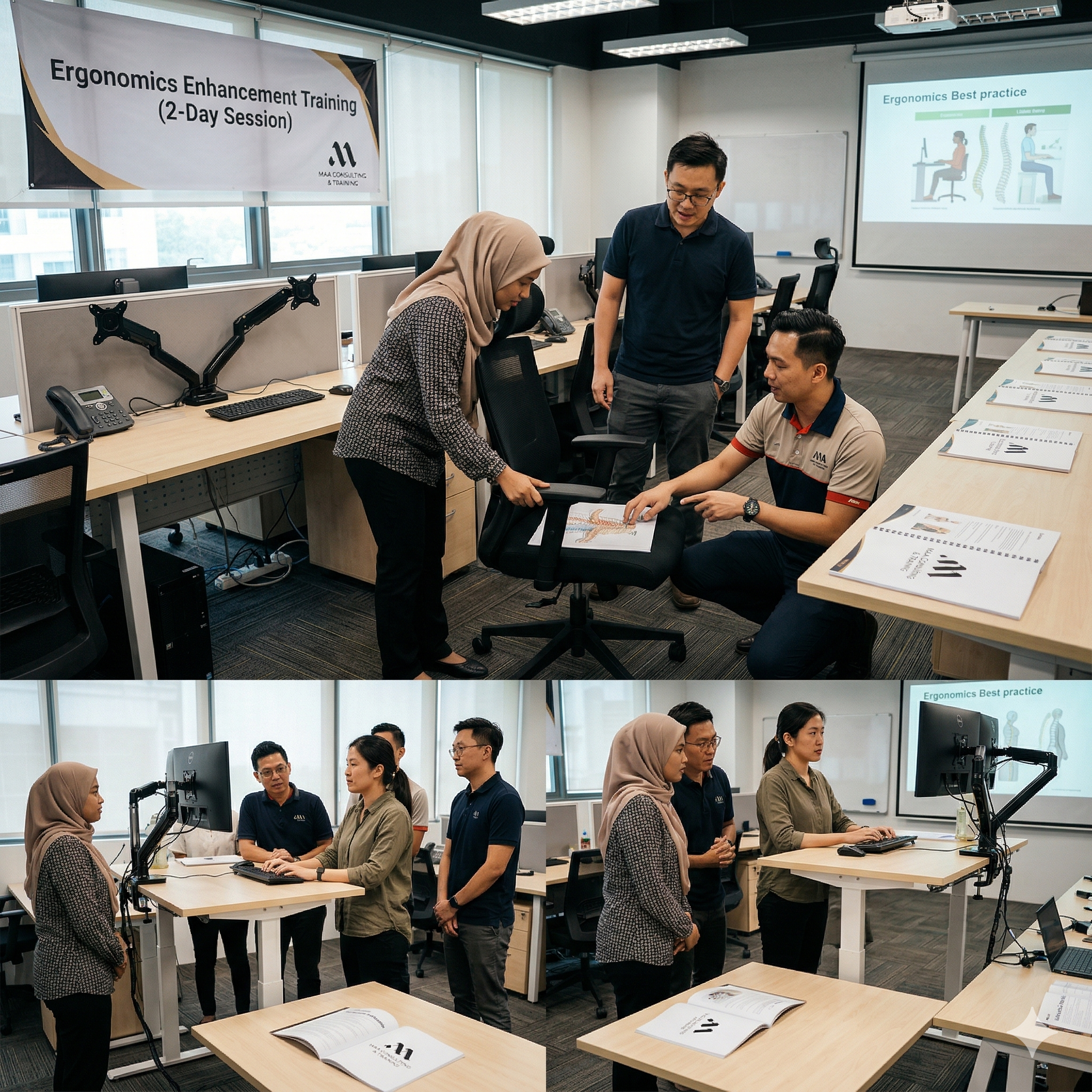 2 days program on ergonomics enhancement at the workplace