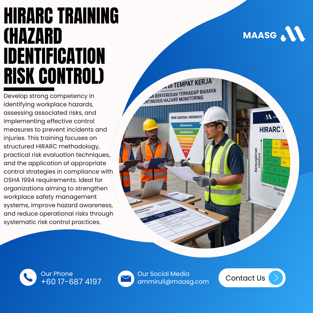 HIRARC Training (Hazard Identification Risk Control)