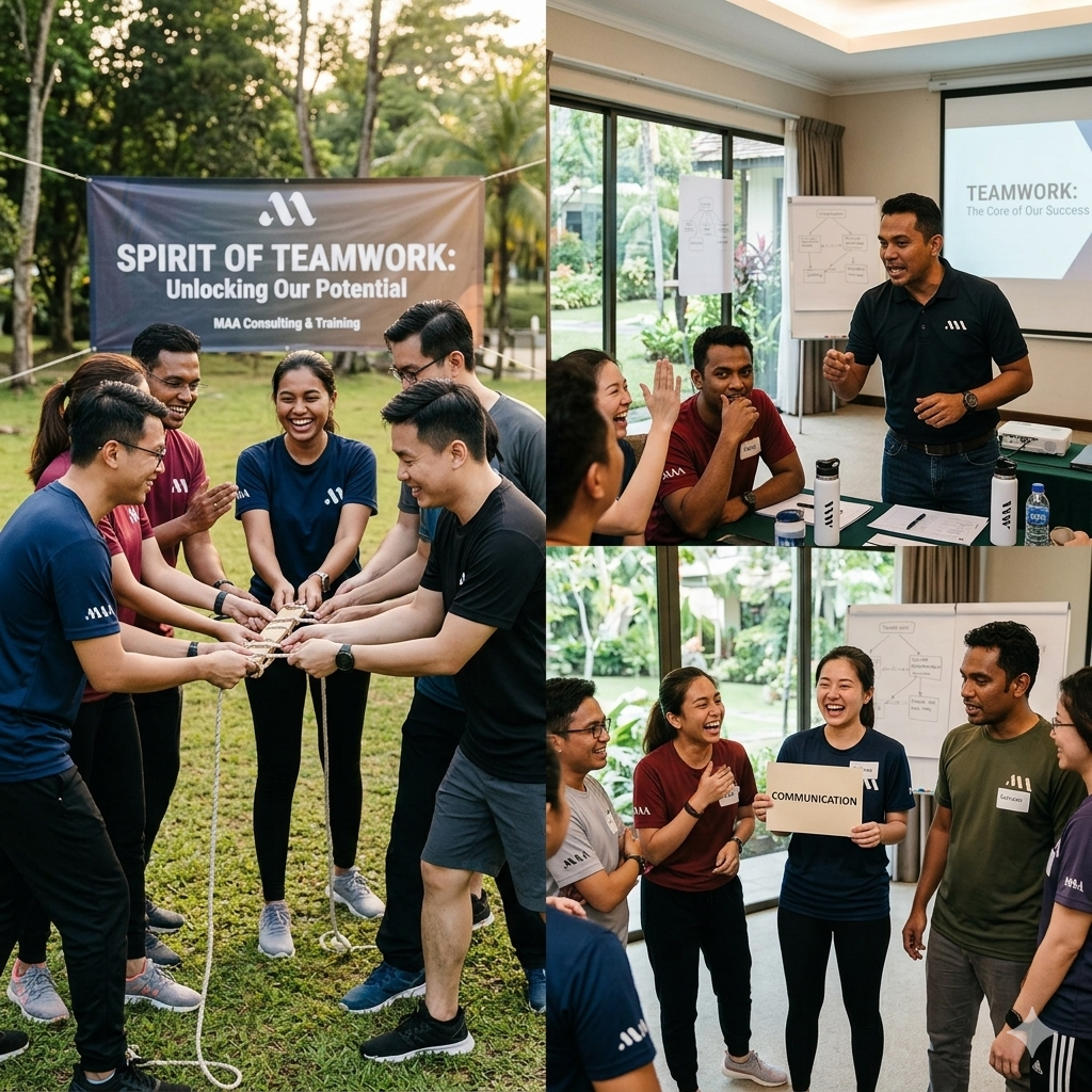 1 day program on teambuilding - spirit of team work