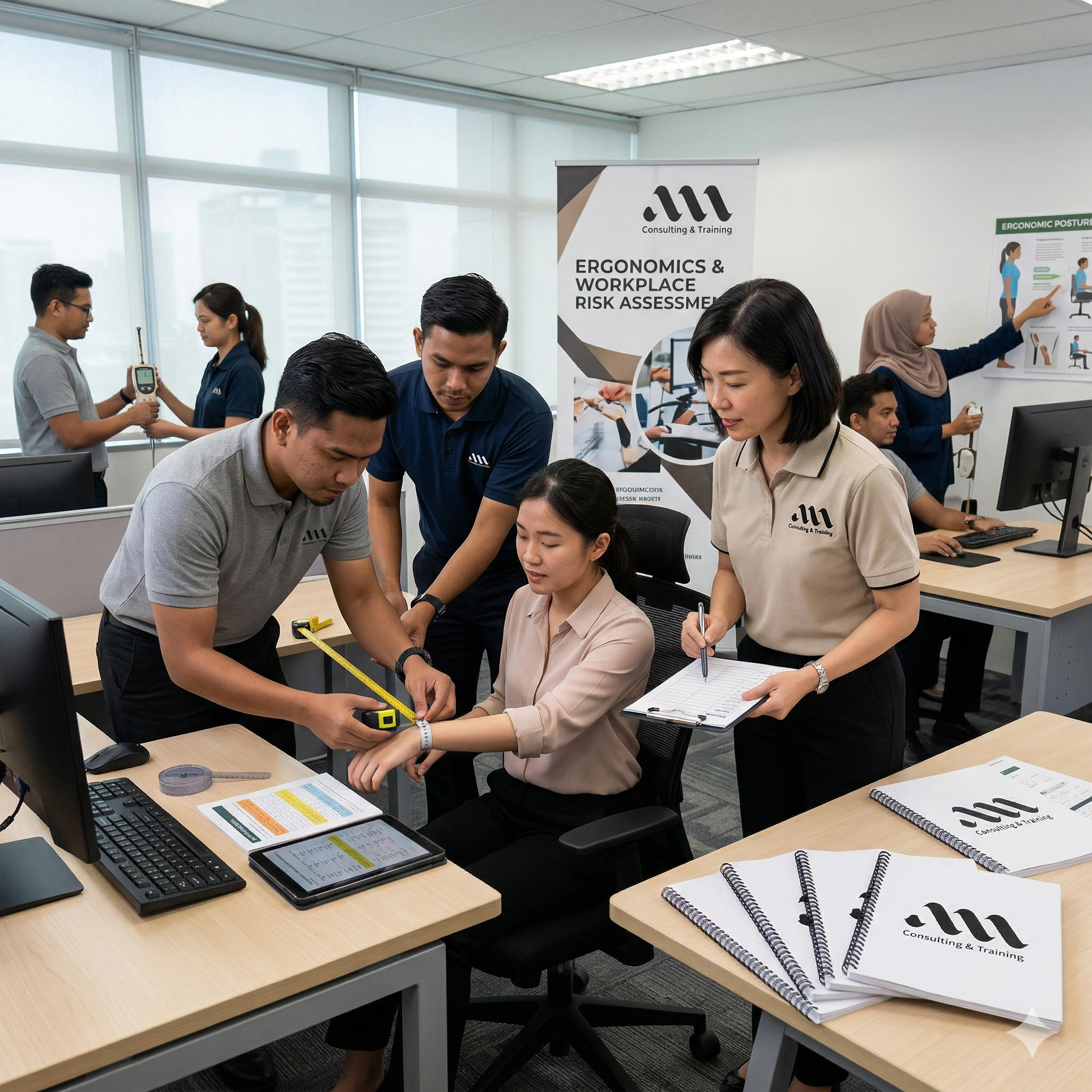 1 day program on ergonomics and ergonomics risk assessment at workplace