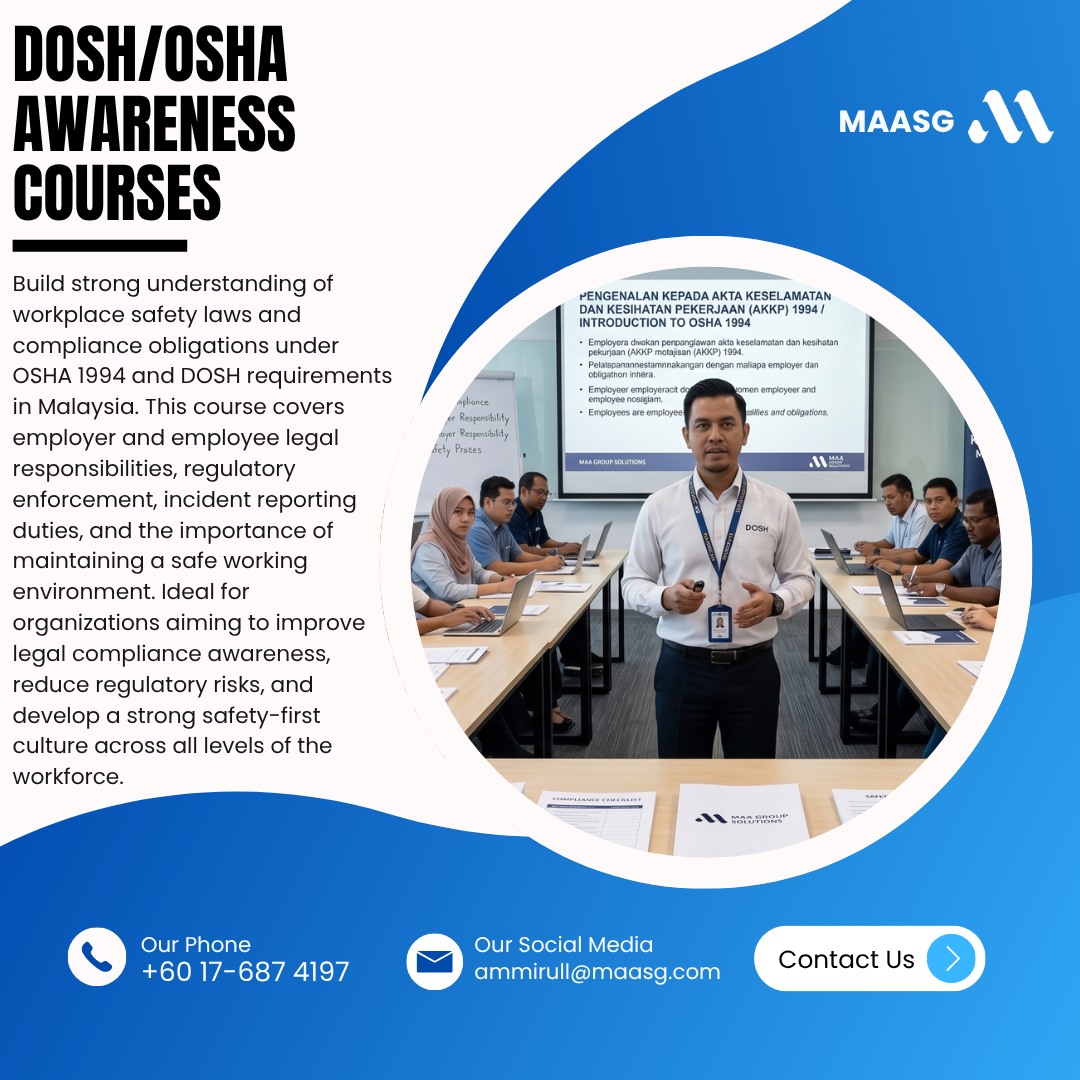 DOSH/OSHA Awareness Courses