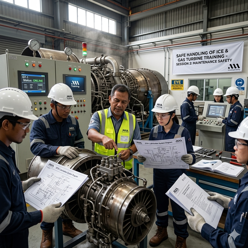 1 day of safe handling of ice - gas turbine