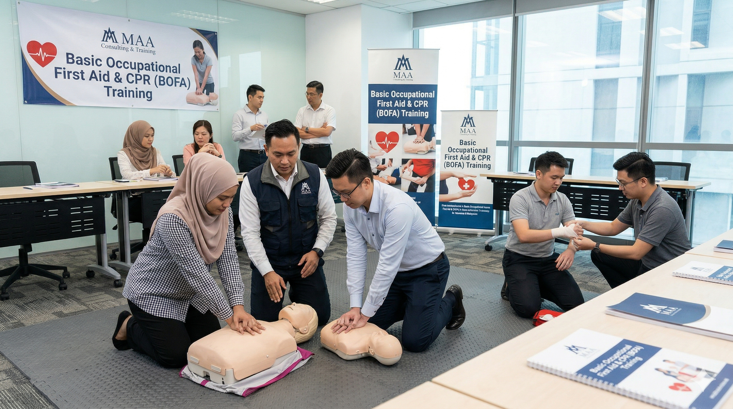 1 days program on basic occupational first aid and cpr (bofa)