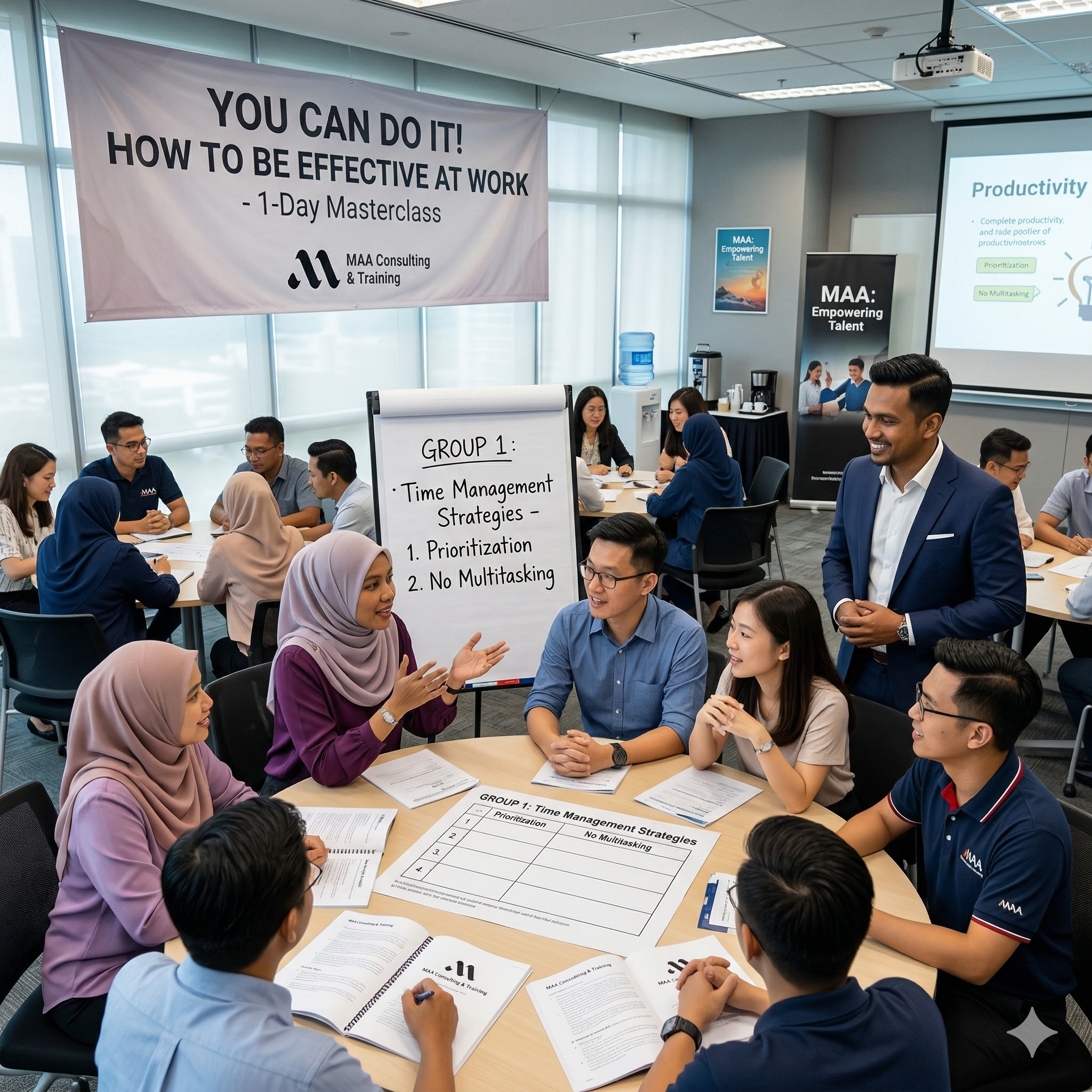 1 day program on you can do it! how to be effective at work