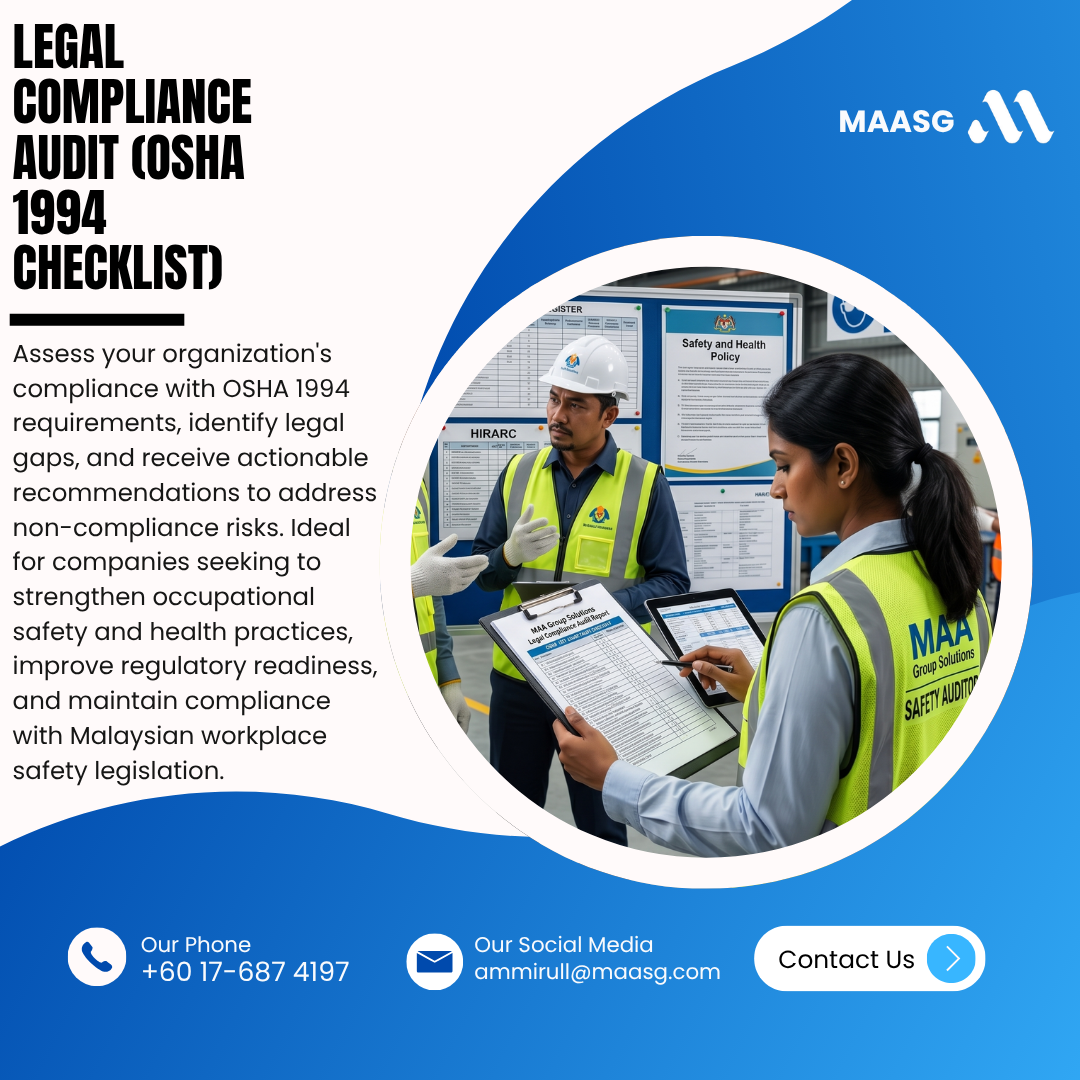 Legal Compliance Audit (OSHA 1994 checklist)