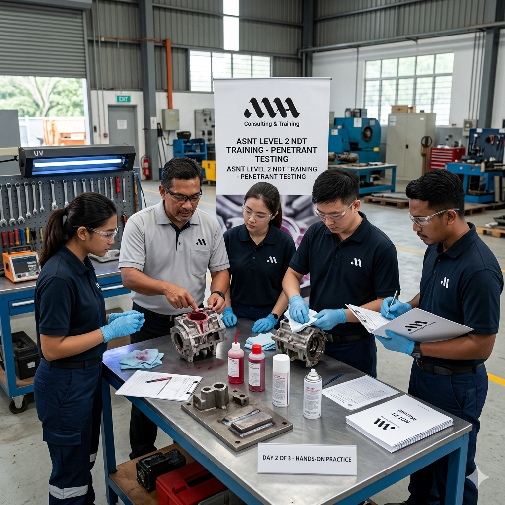 3 days asnt level 2 penetrant testing program
