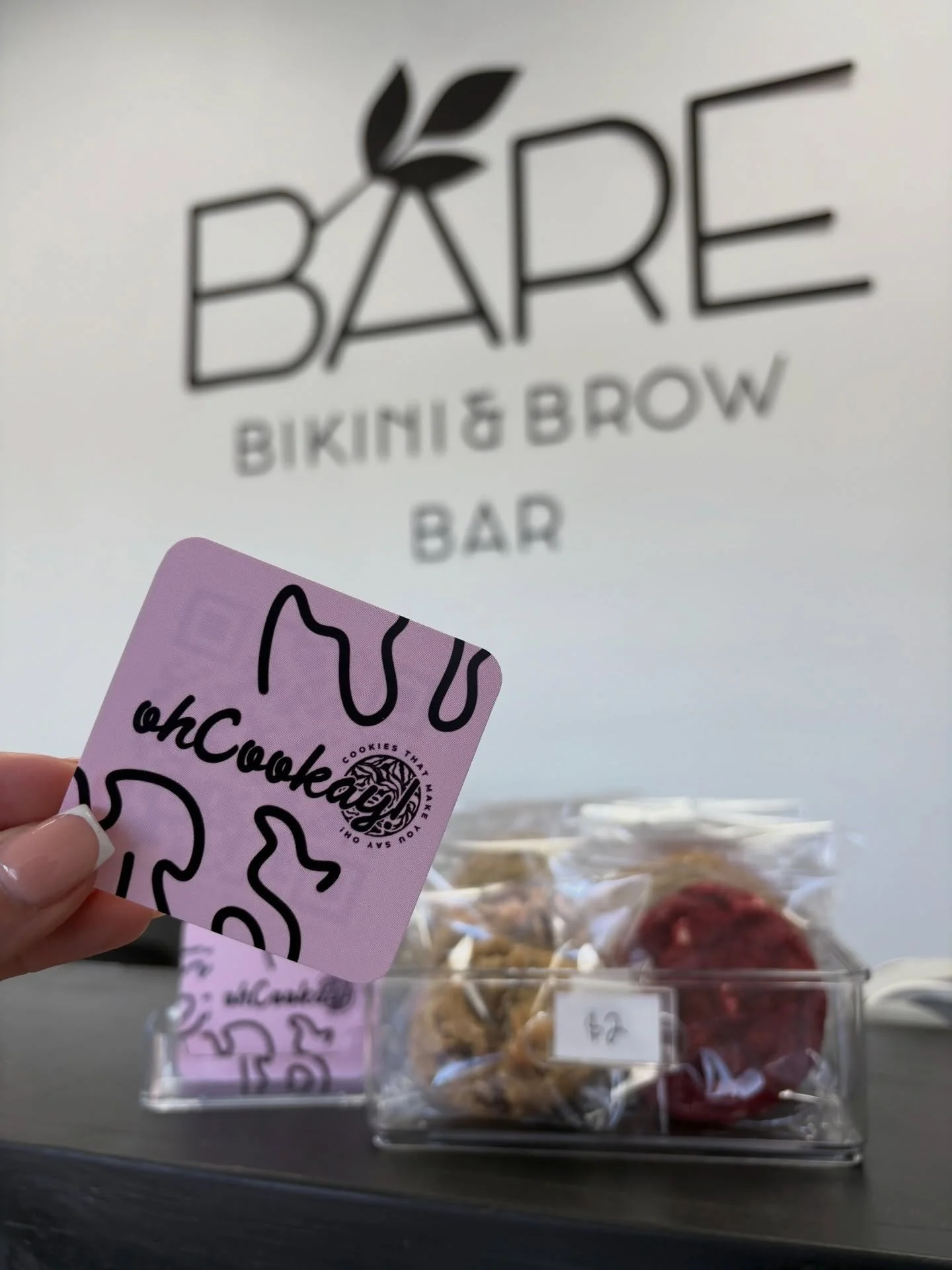 You deserve a special treat after your wax 🍪

We&rsquo;ve collabed with @ohcookaybakery so you can purchase a cookie for $2 at our Newport News location at your appointment! 

She has so many great flavors, chocolate chip and Reese&rsquo;s cup are o