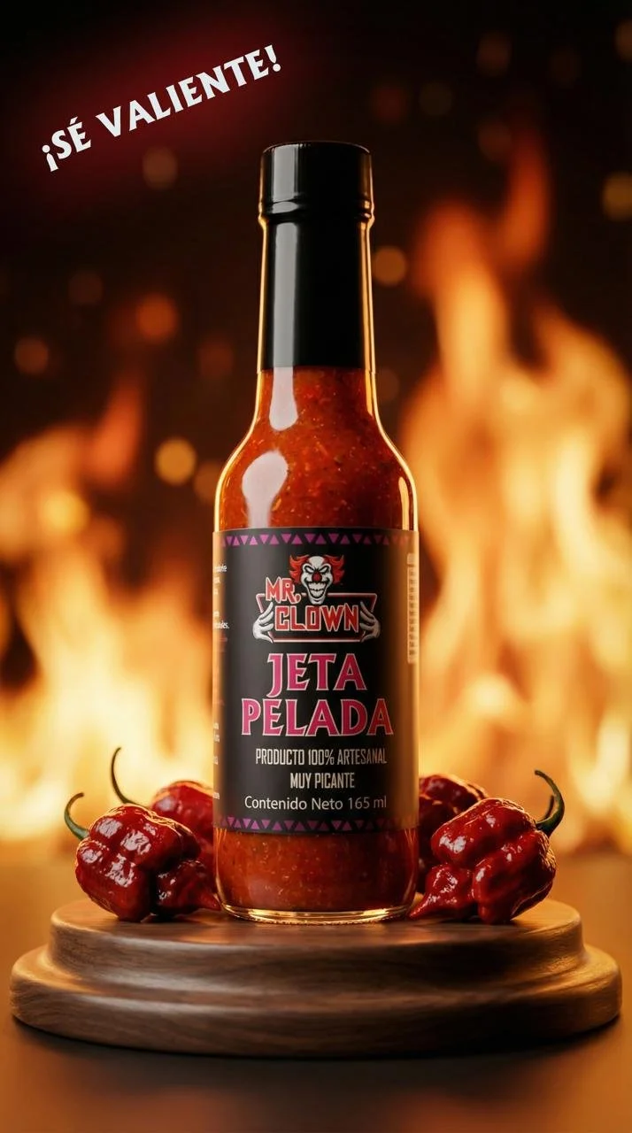 Salsa picante Jeta Pelada - Mr. Clown Gourmet Artesanal.