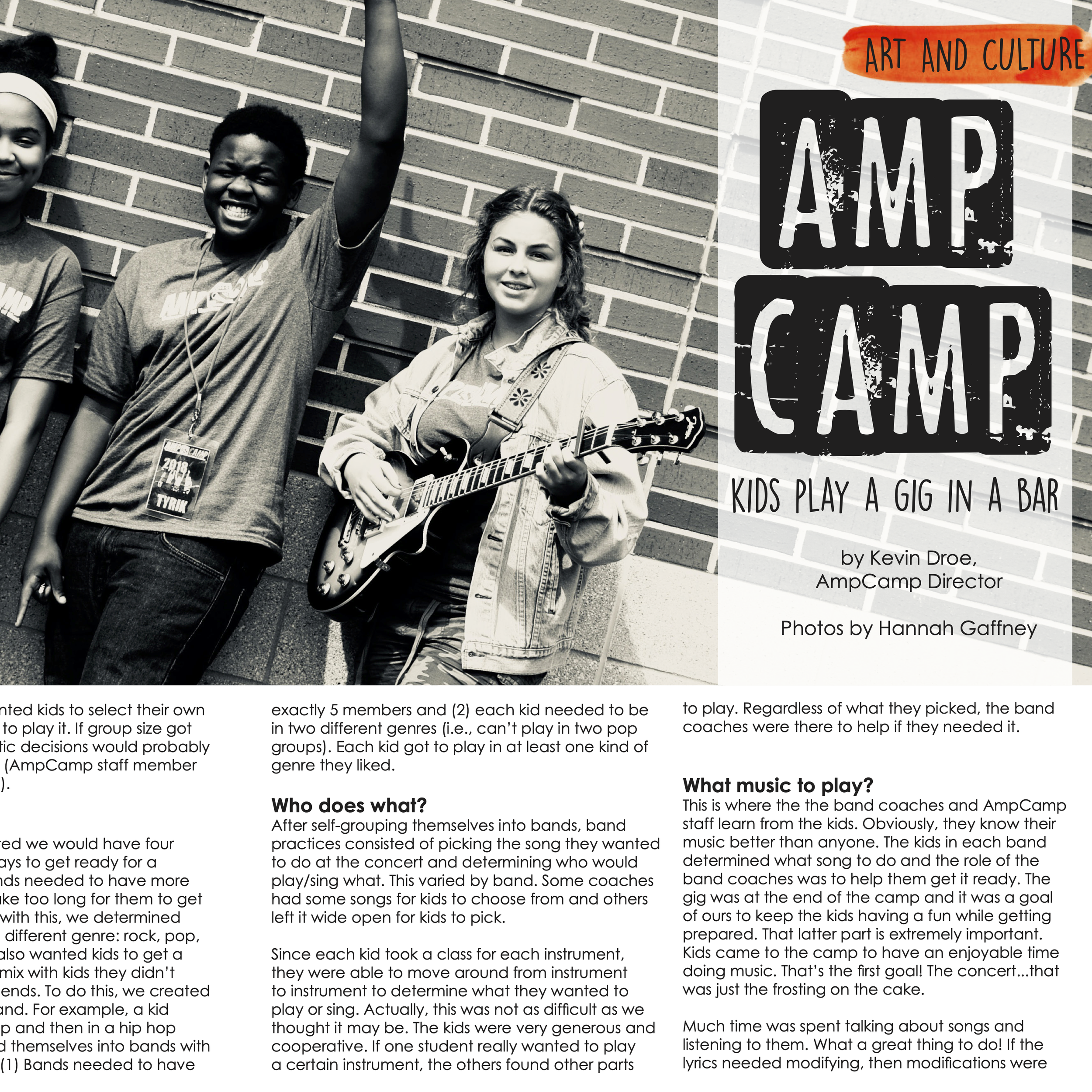 Amp Camp: Kids Play a Gig in a Bar