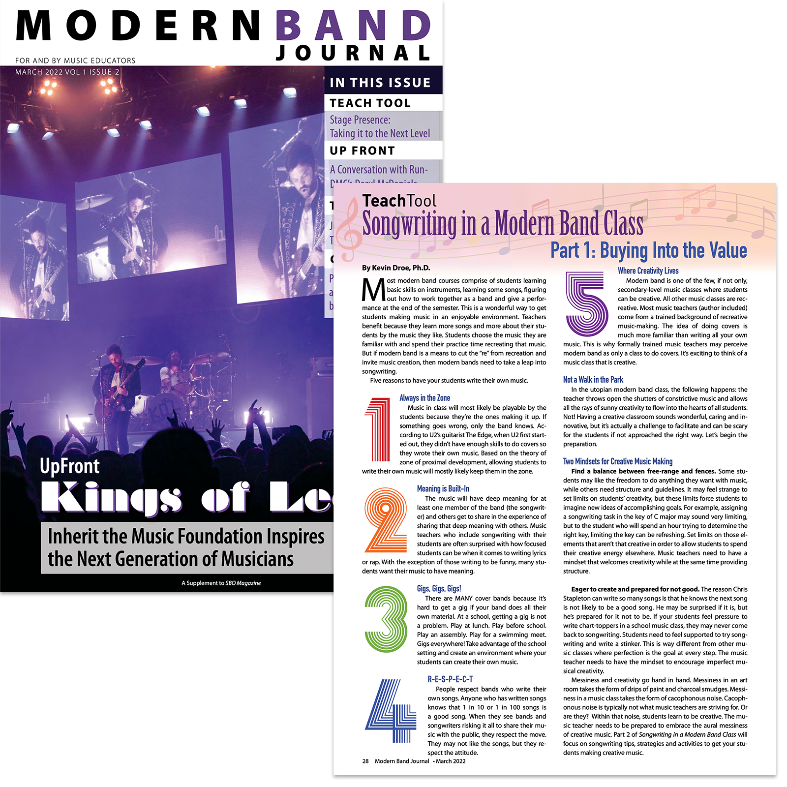 Songwriting in a Modern Band Class