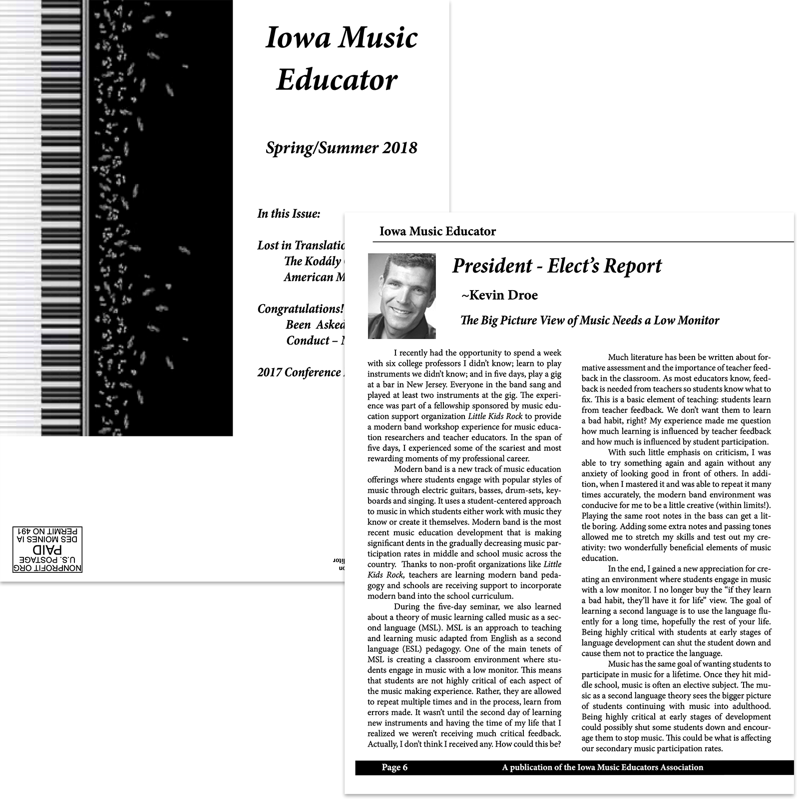 The Big Picture View of Music Needs a Low Monitor