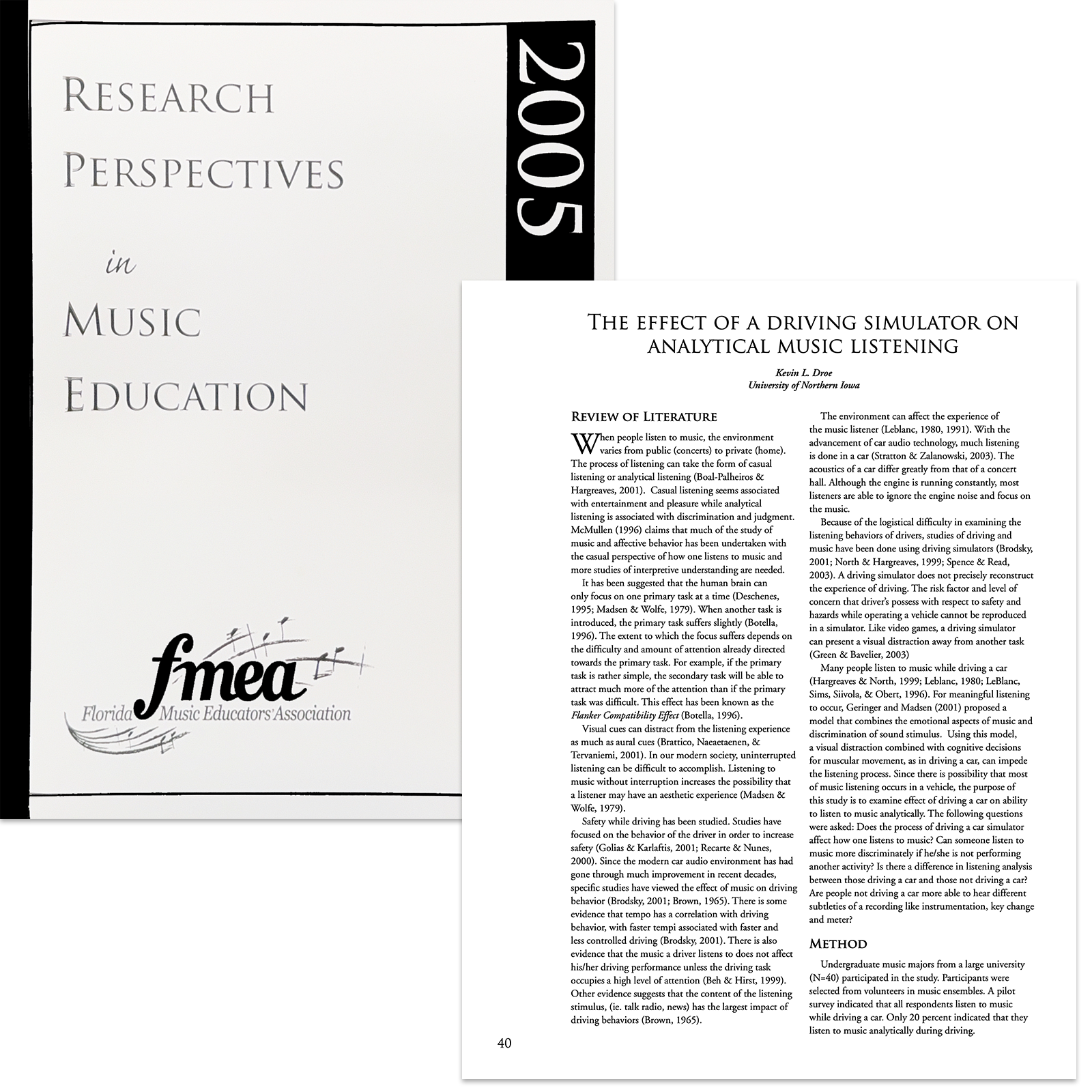The Effect of a Driving Simulator on Analytical Music Listening