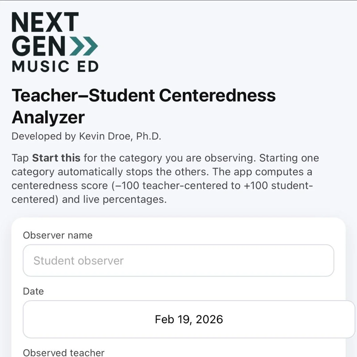 Student-Centeredness Analyzer