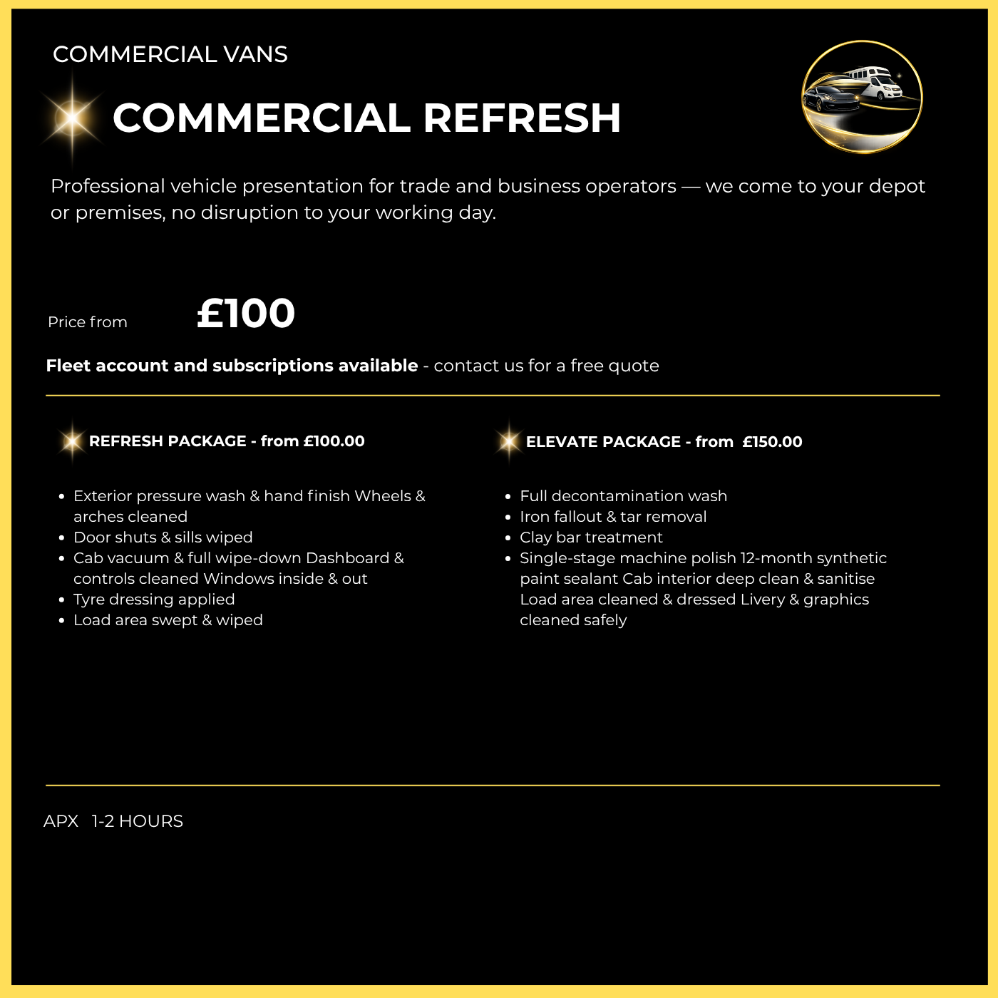 Commercial van care