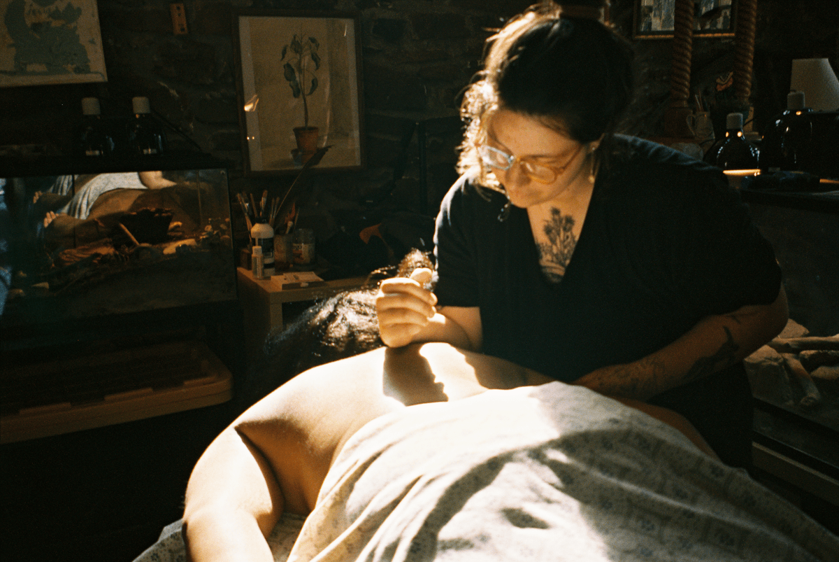 trauma informed queer massage therapist