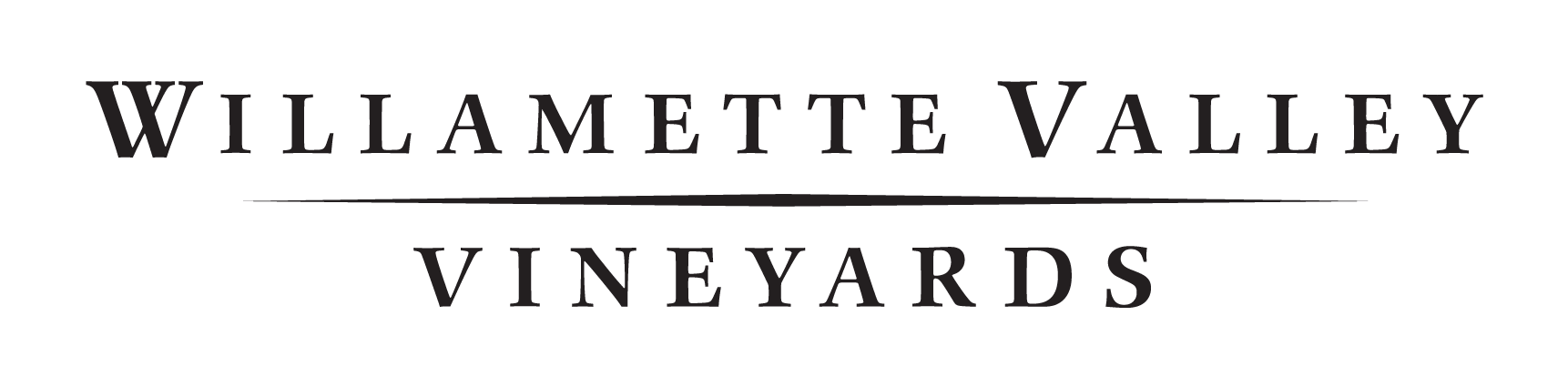 Logo of Willamette Valley Vineyards with text and a line dividing words.