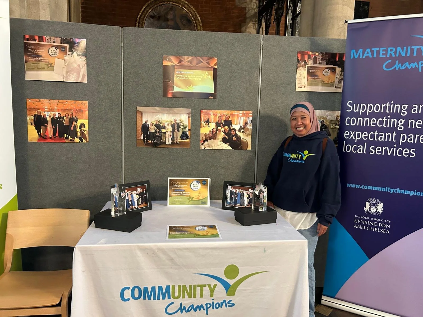 The community champions stall with Leni