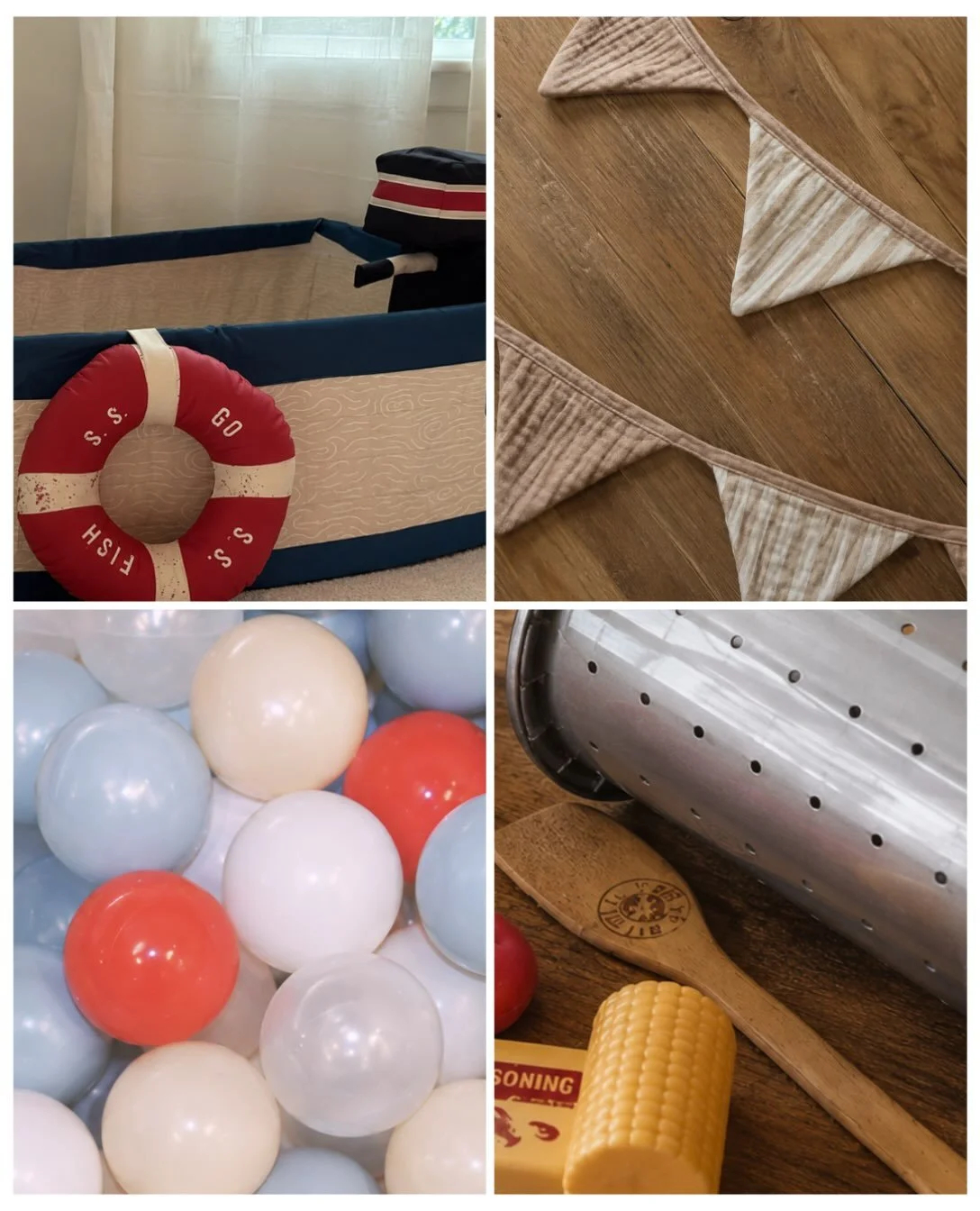 hooked on the details already ⚓️🦀

our setup 𝓽𝓱𝓮 𝓼𝓱𝓸𝓻𝓮 heading out next weekend, styled for &ldquo;pinch me i&rsquo;m one&rdquo; 🌊