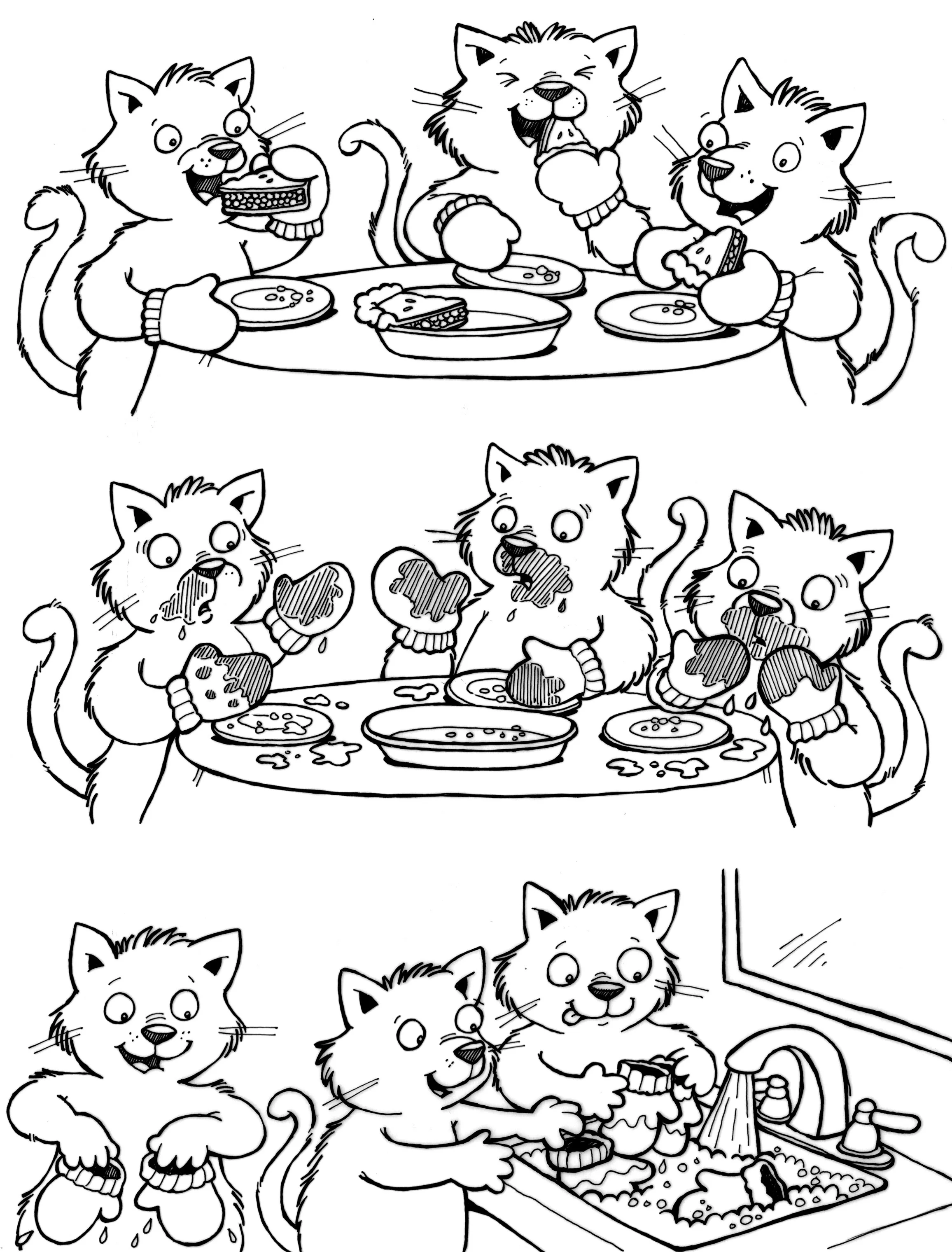 Spot art for educational publishing client