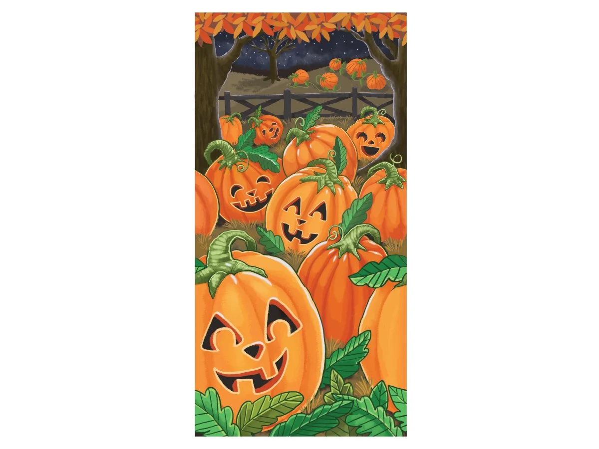 Original illustration for a party room wrap