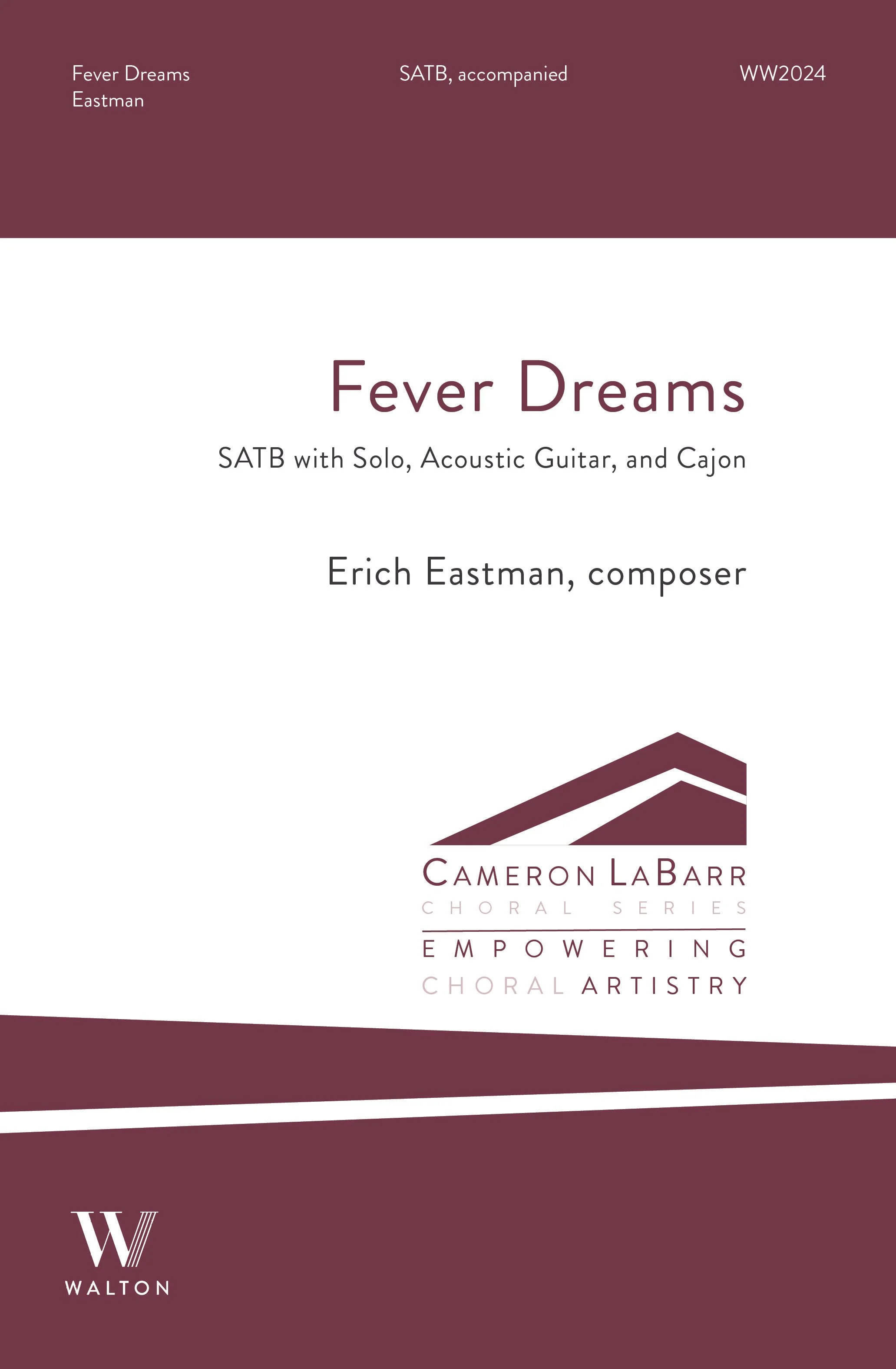 Fever Dreams - SATB with Solo, Acoustic Guitar, and Cajón