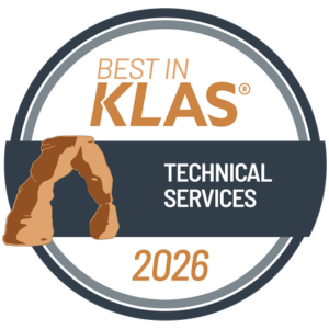 Badge featuring the KLAS logo, with text 'Best in KLAS 2026' and 'Technical Services'.