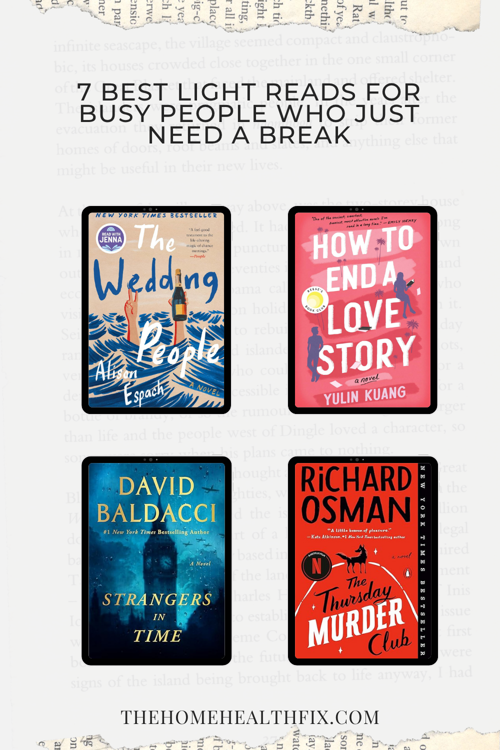 7 Best Light Reads for Busy People Who Just Need a Break