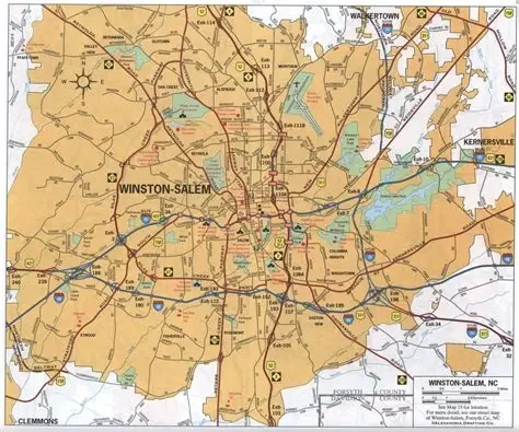 Well-maintained homeowners association neighborhood in Winston-Salem, North Carolina