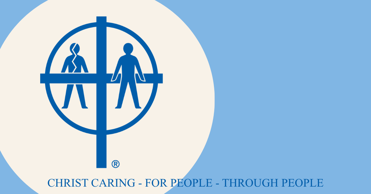The Stephen Ministry logo with the text Christ caring. For people. Through people.