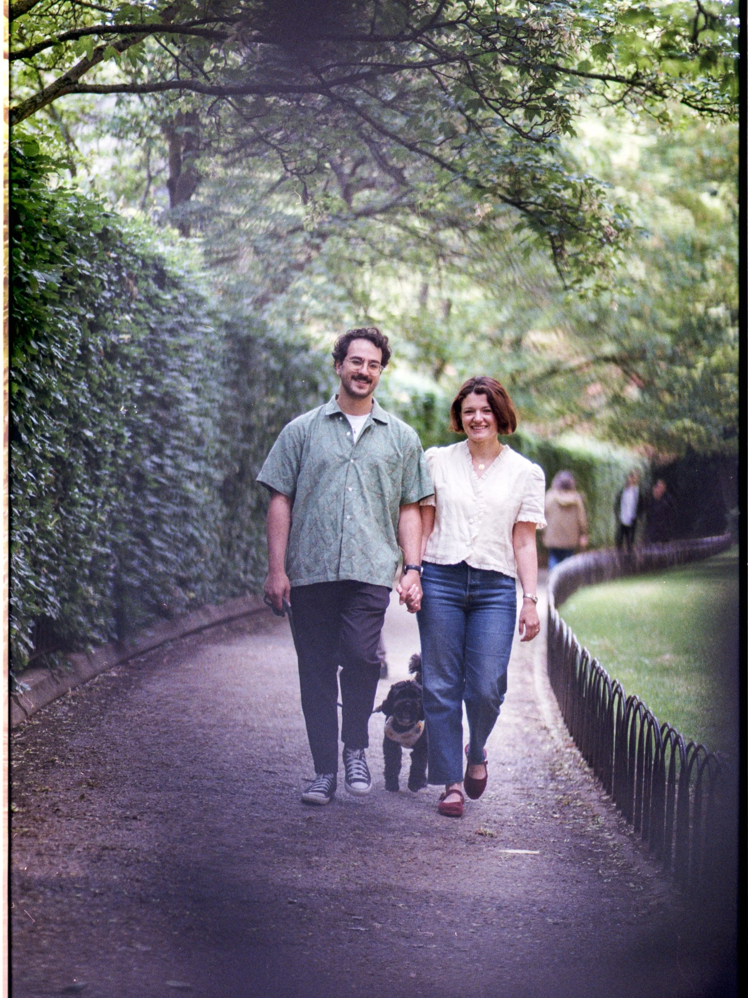 A few pics from Mary and Dom&rsquo;s recent engagement shoot in Oxford. Capture on 35mm film. Stocks used were Kodak Gold 200 and Kentmere 400. 
It was a fantastic hour or so spent walking around Oxford and a great way to get to know the couple bette