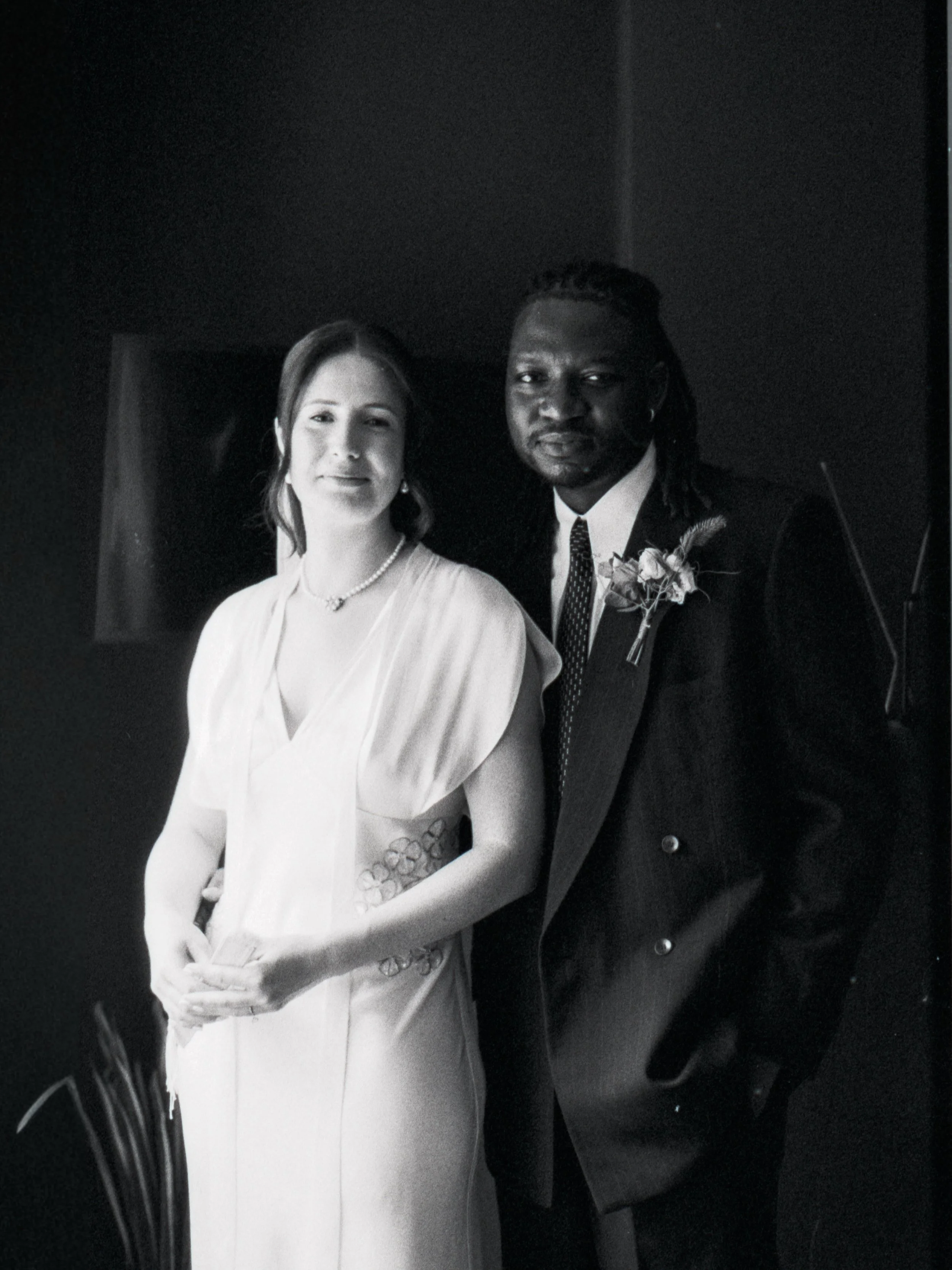 There couldn&rsquo;t be a better couple to have captured on 35mm film. Bex and Ayo are simply stunning. And THAT SUIT!!! No one else could have pulled off that suit better than Ayo. 
Ceremony was held at the Bath Guildhall followed by a short walk an
