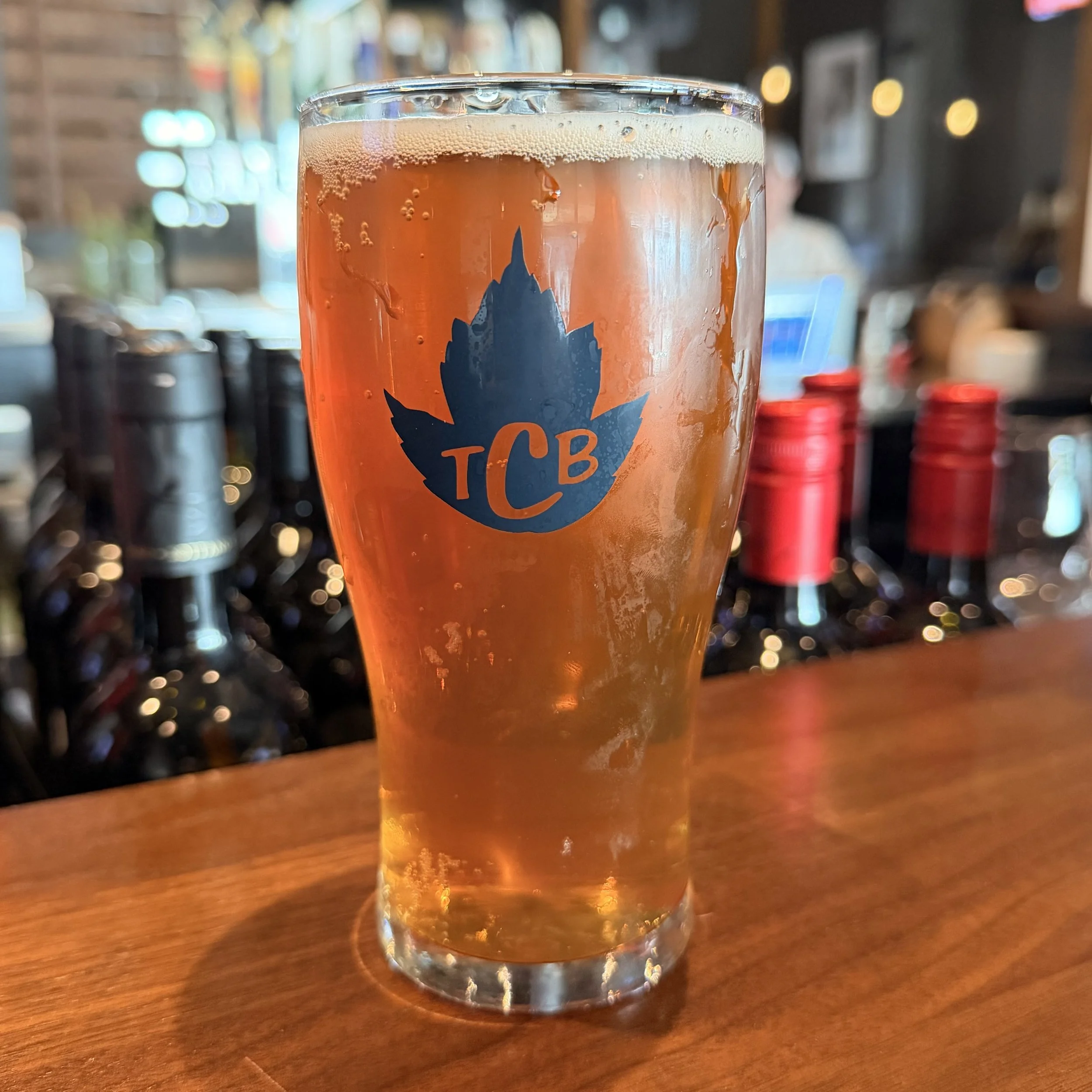 Draught 16 oz TCB Beer glass