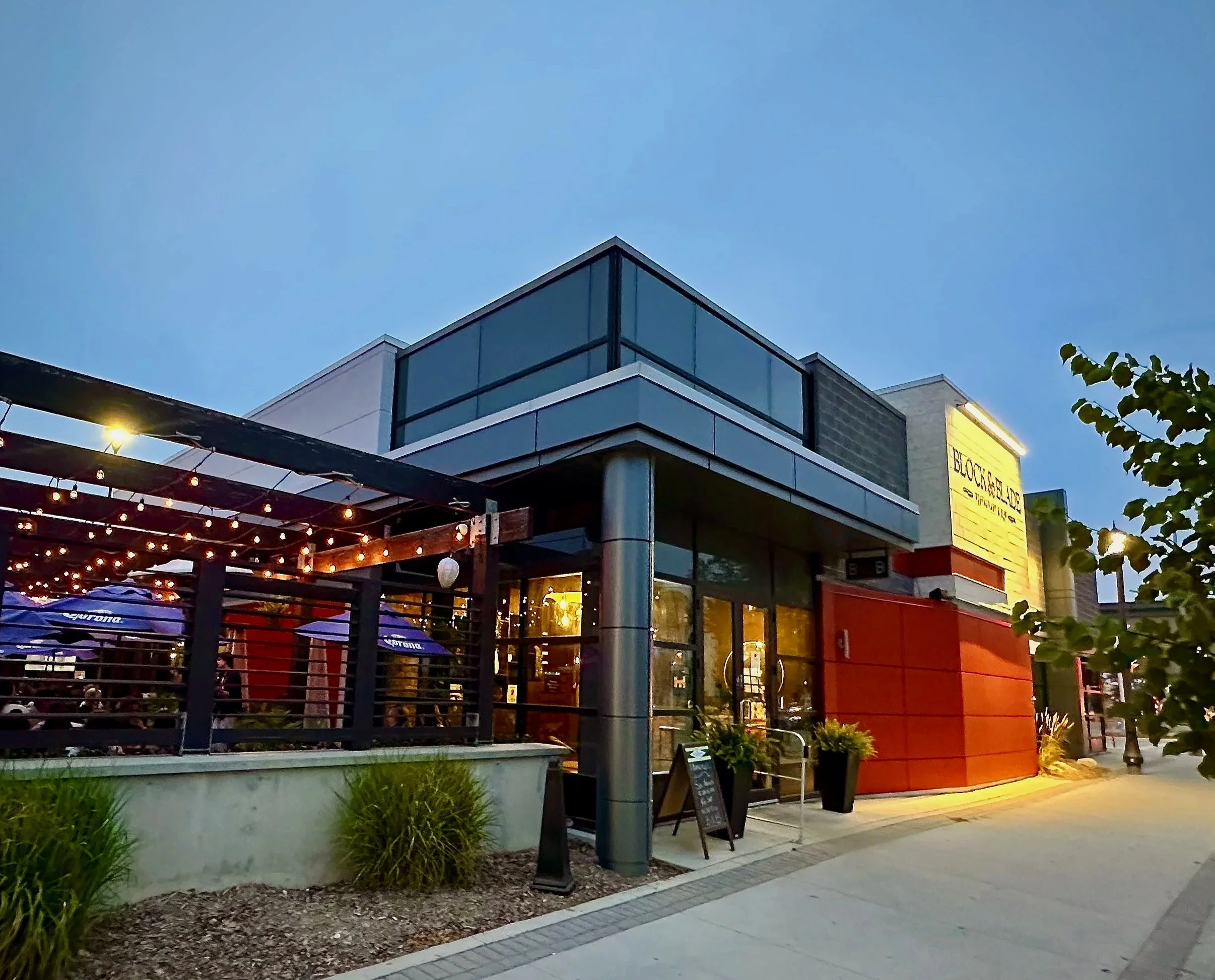 Outside Entrance to Block & Blade