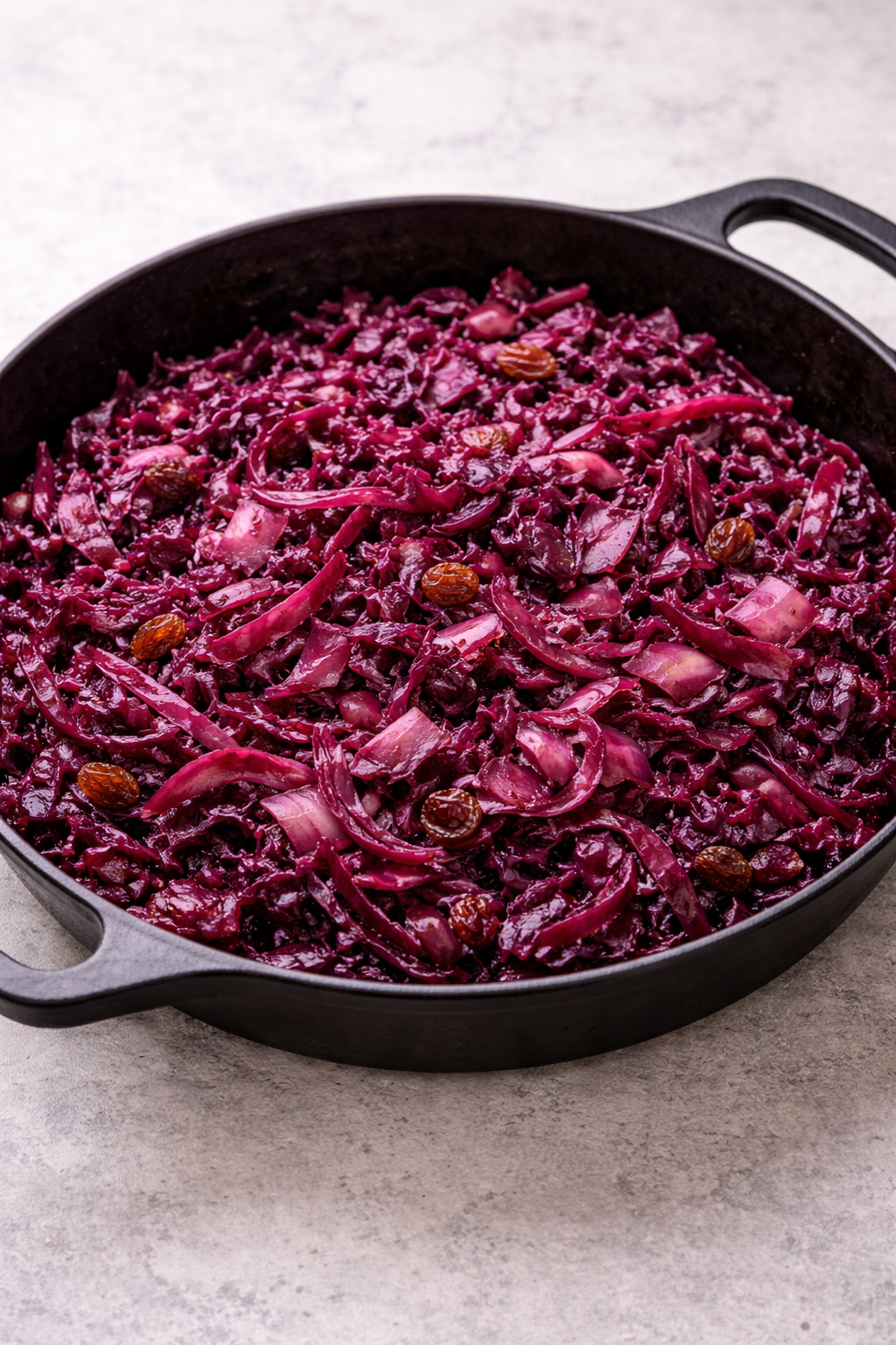 Braised Red Cabbage with Apple Cider Vinegar