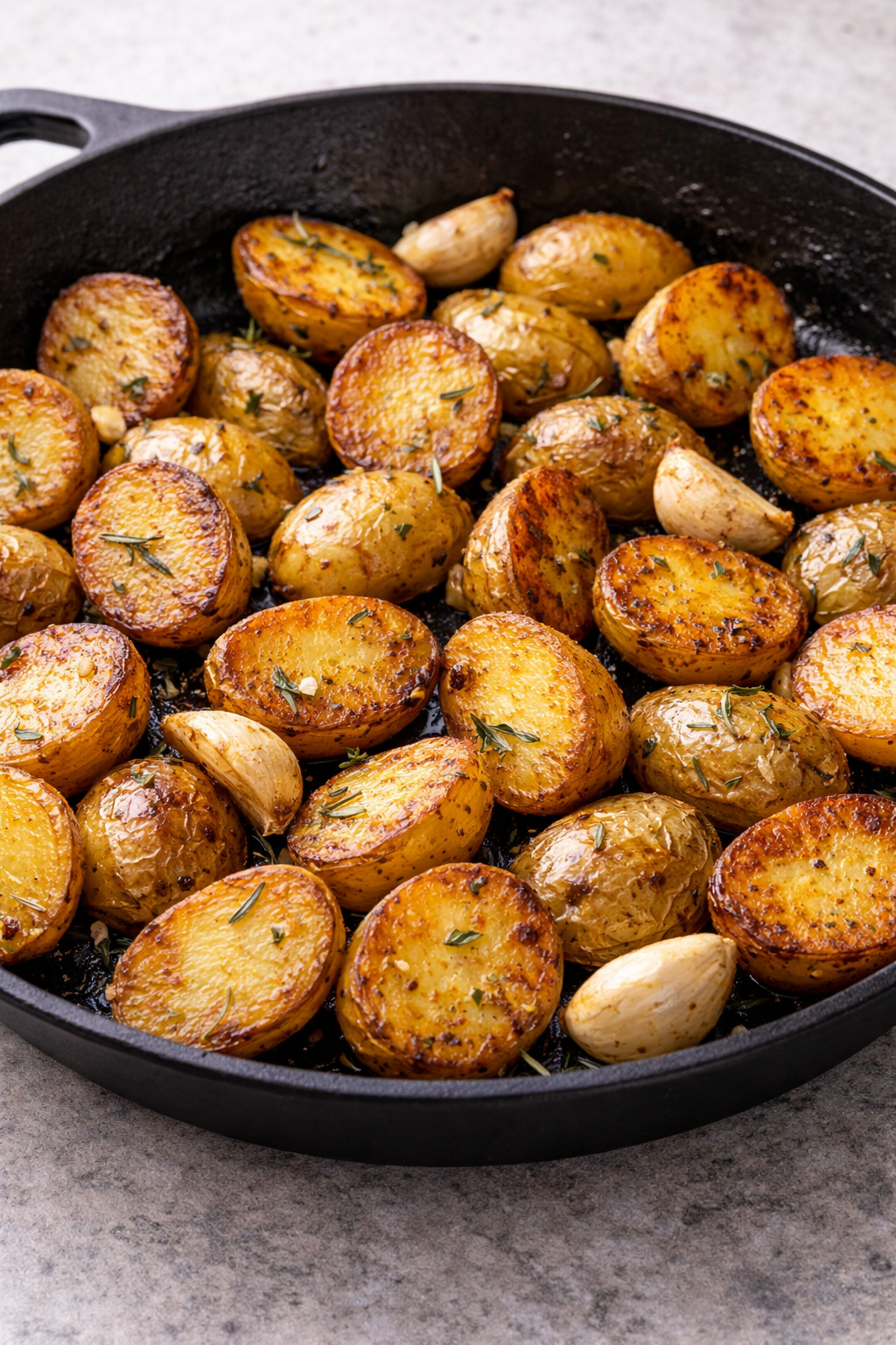 Pan-Roasted Potatoes with Garlic &amp; Rosemary