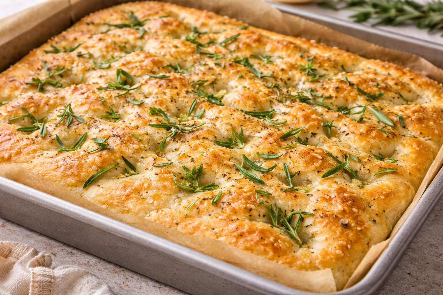 Focaccia with Rosemary